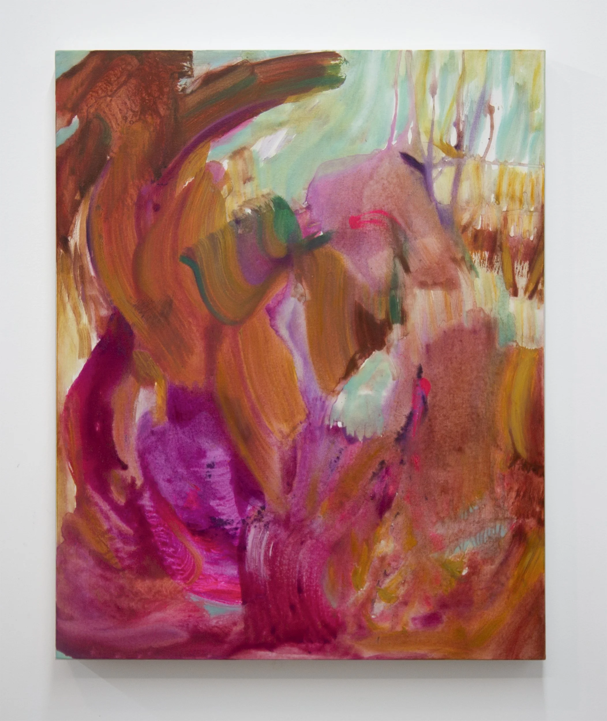 Sydney Croskery|Drips Going Upwards|2024|Oil and Flashe Acrylic on Canvas|24x30 Inches