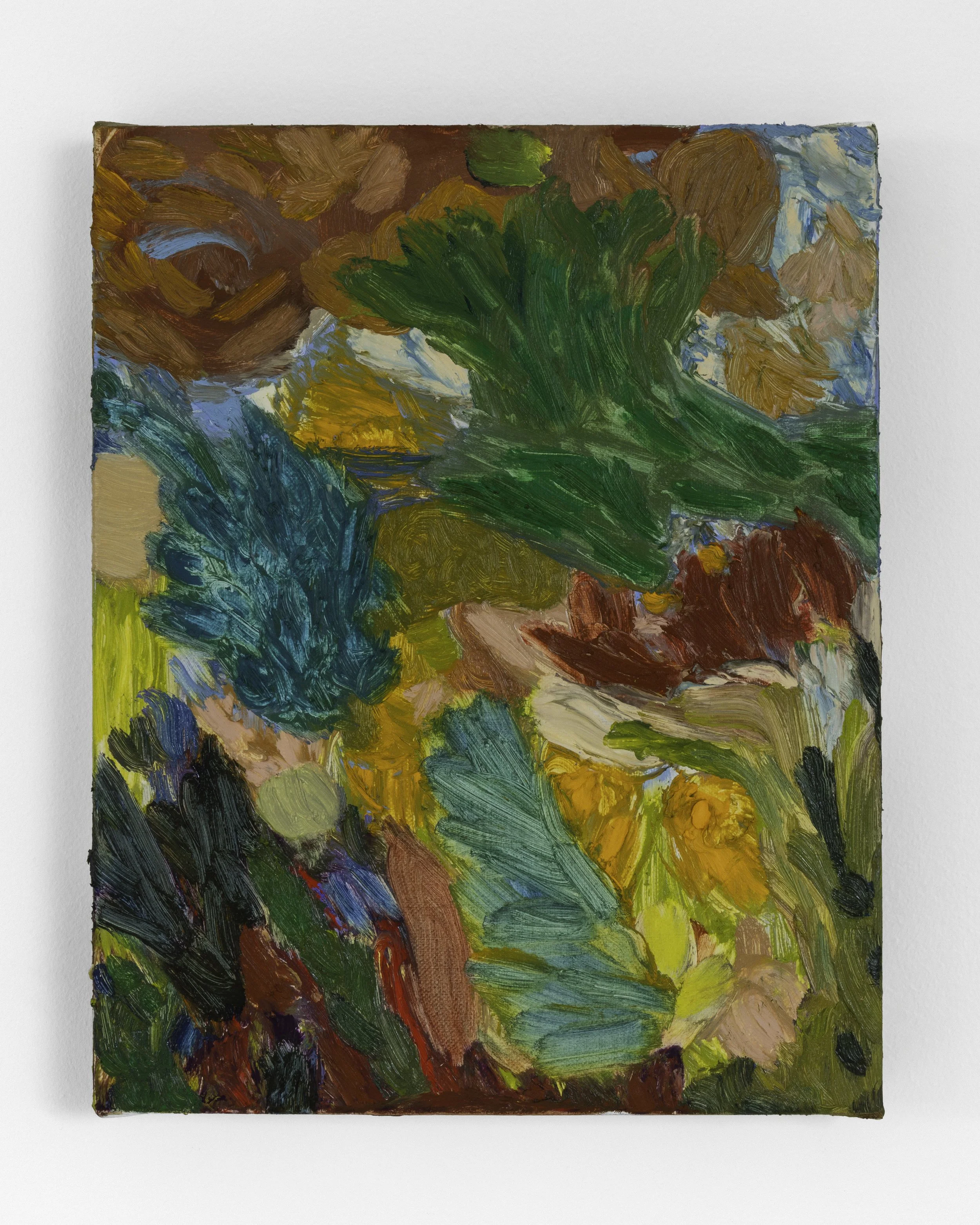 Mary Lynn Burke|Holding Each Other|2026|Oil and Oil Stick on Linen|8x10 Inches
