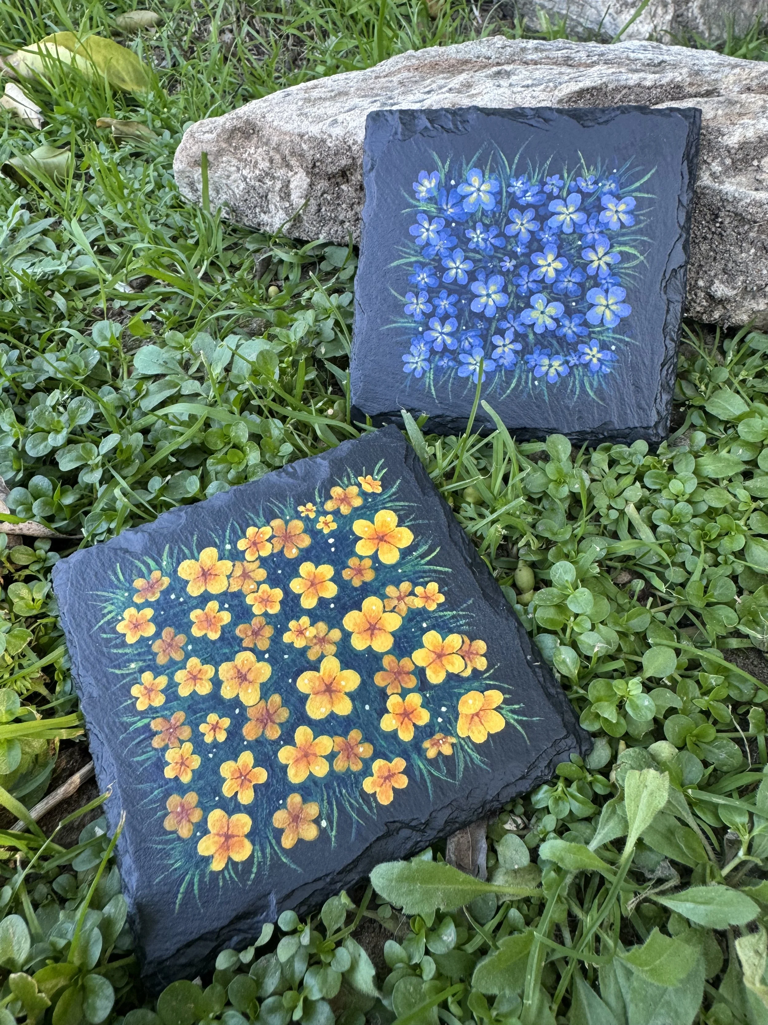 Flower Patches - Square Coasters