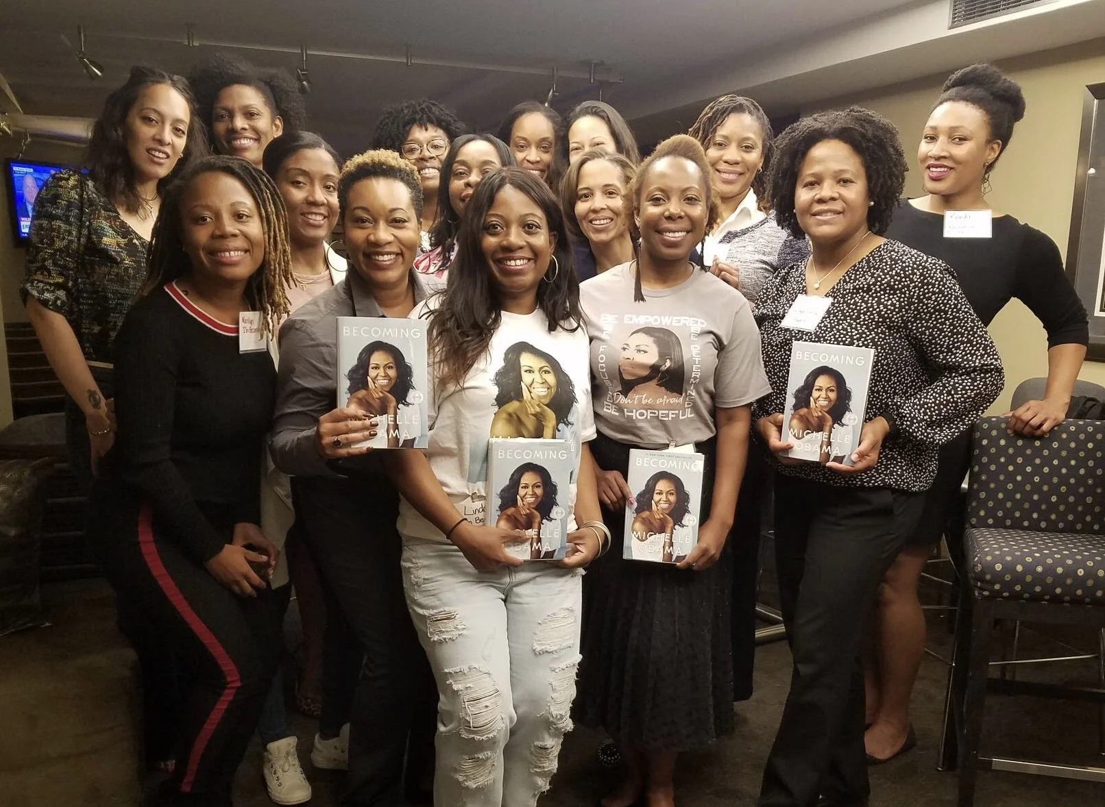 Co-hosted a fab discussion on "Becoming"