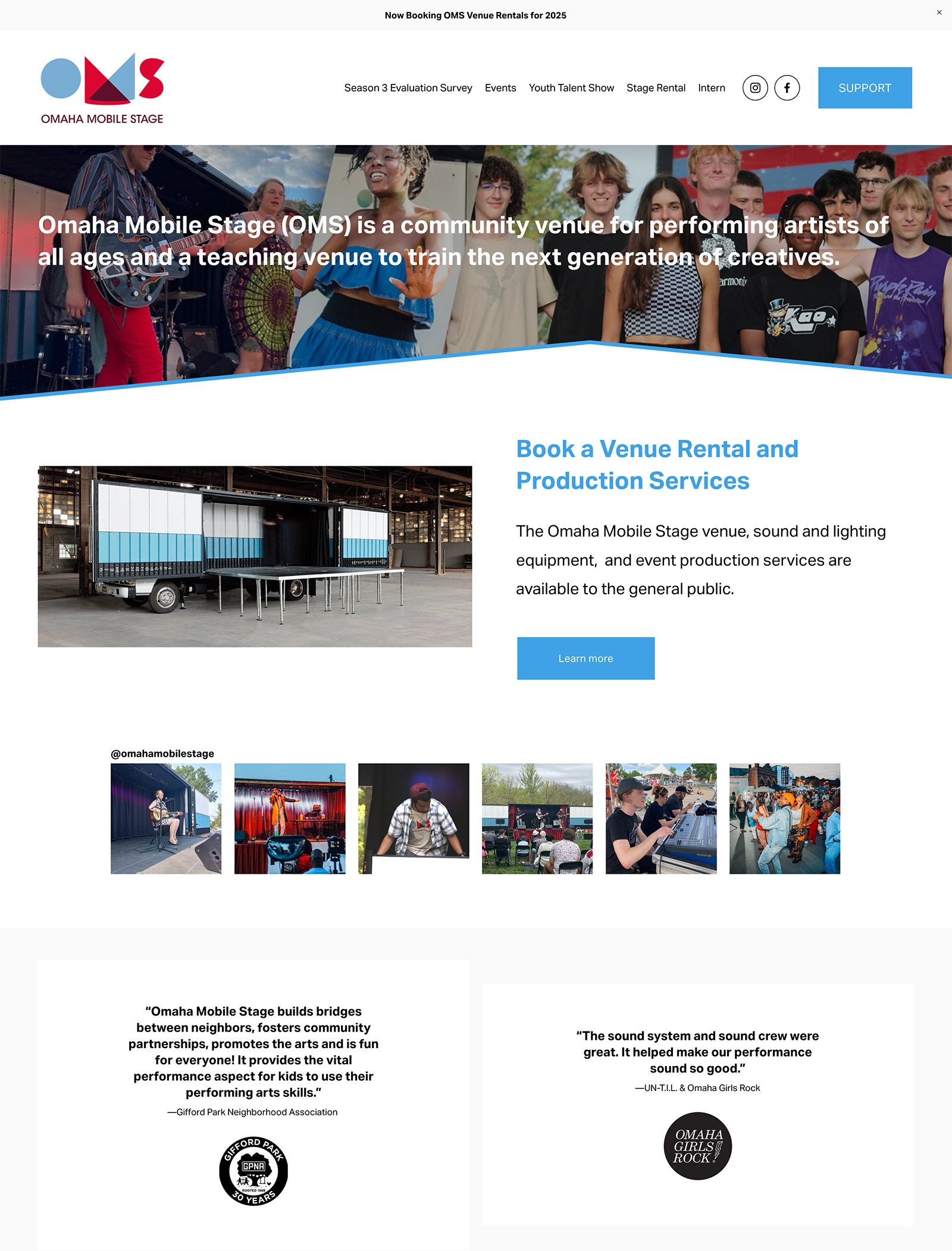 Website Homepage