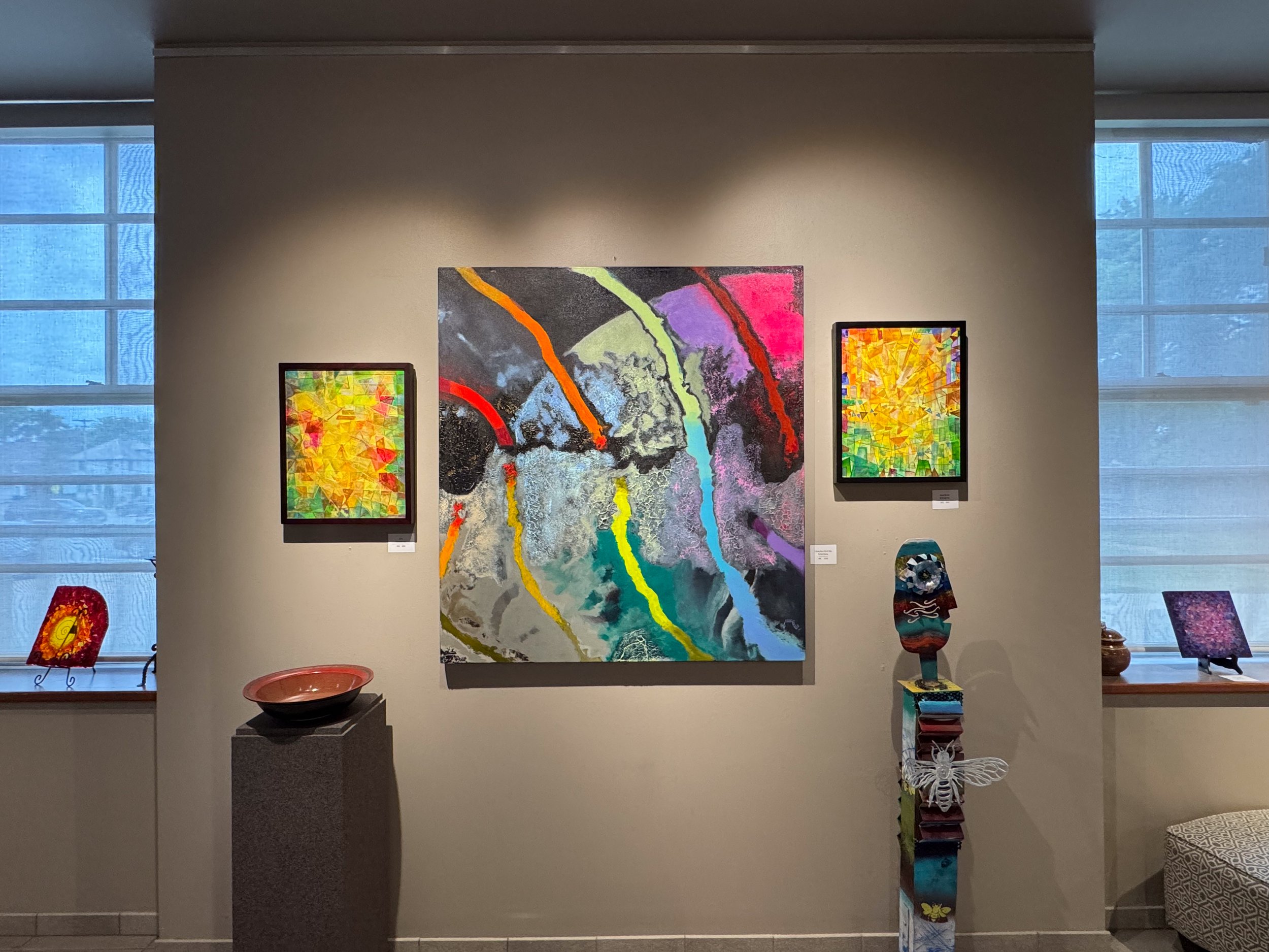 2026 Sunderland Art Gallery at the Cathedral Cultural Center, Omaha, Nebraska, USA, Abstract Art Exhibition, Artists: Eric Biehl, Brandon Rial & Neal Hoesing