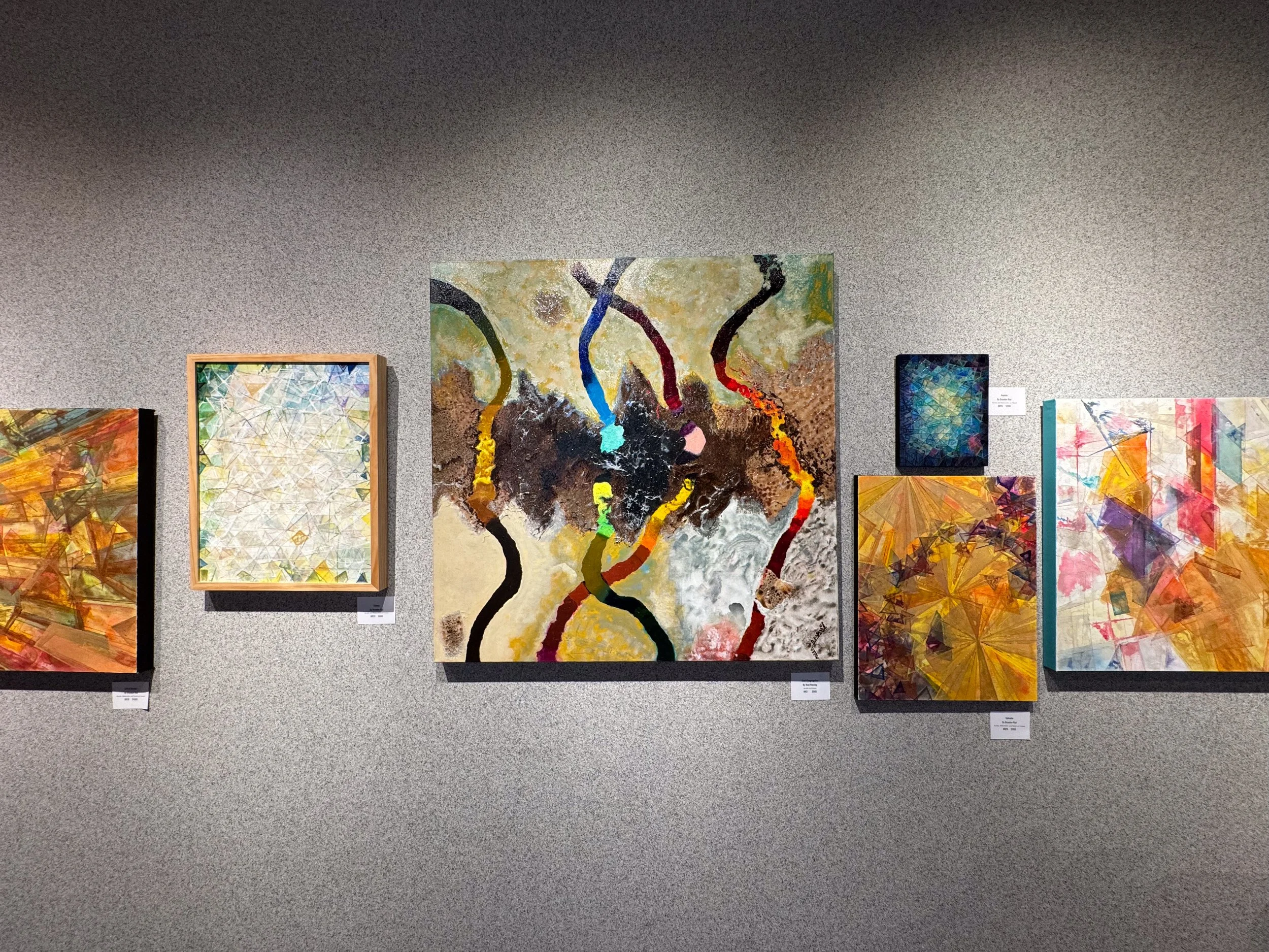 2026 Sunderland Art Gallery at the Cathedral Cultural Center, Omaha, Nebraska, USA, Abstract Art Exhibition, Artists: Eric Biehl, Brandon Rial & Neal Hoesing