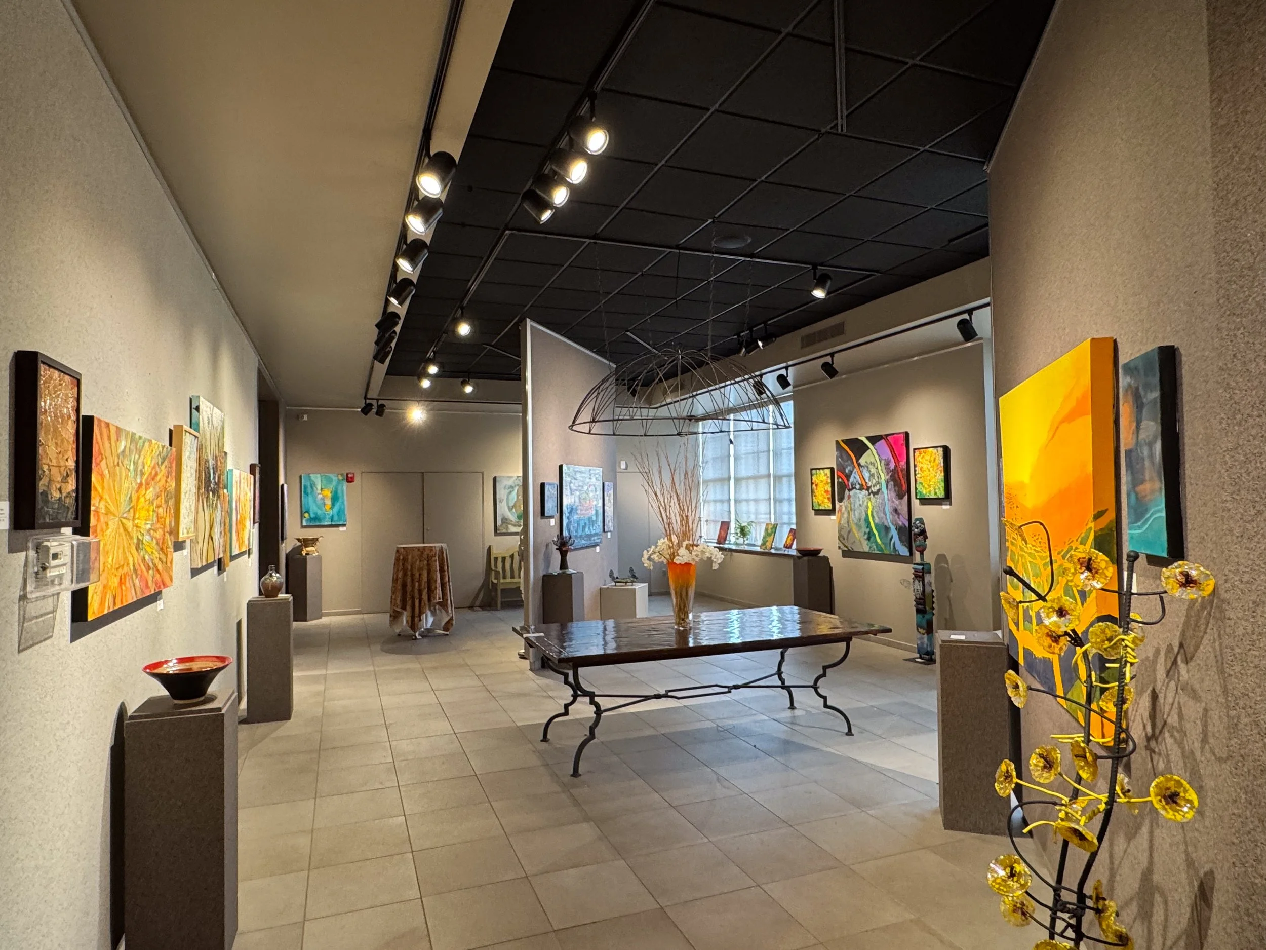 2026 Sunderland Art Gallery at the Cathedral Cultural Center, Omaha, Nebraska, USA, Abstract Art Exhibition, Artists: Eric Biehl, Brandon Rial & Neal Hoesing