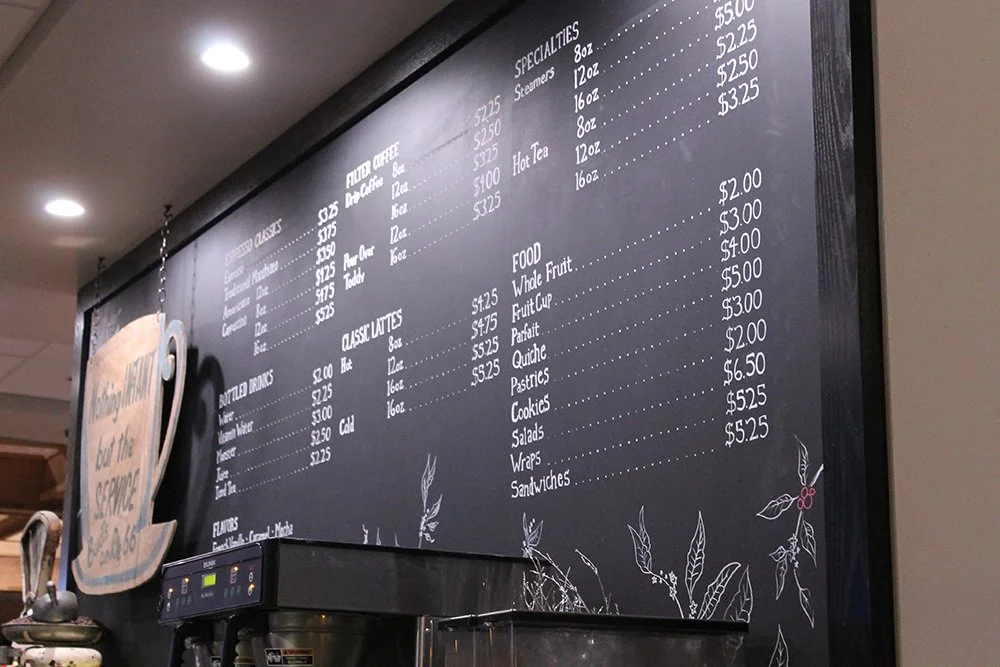 Coffee Shop/Bar Menu