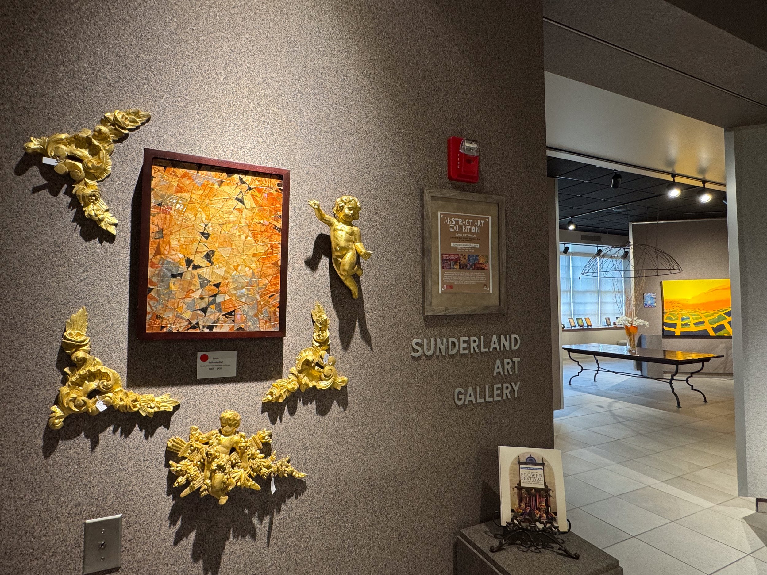 2026 Sunderland Art Gallery at the Cathedral Cultural Center, Omaha, Nebraska, USA, Abstract Art Exhibition, Artists: Eric Biehl, Brandon Rial & Neal Hoesing