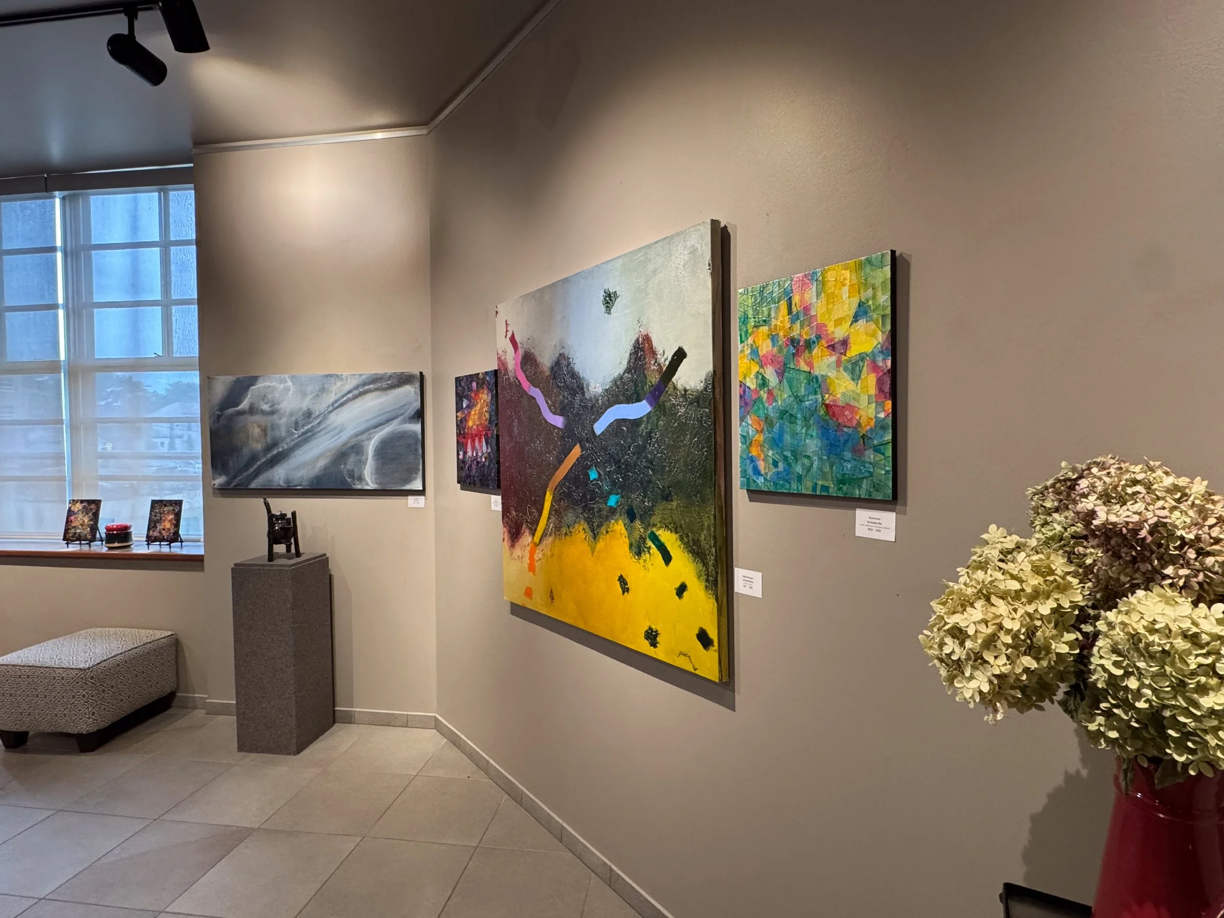 2026 Sunderland Art Gallery at the Cathedral Cultural Center, Omaha, Nebraska, USA, Abstract Art Exhibition, Artists: Eric Biehl, Brandon Rial & Neal Hoesing