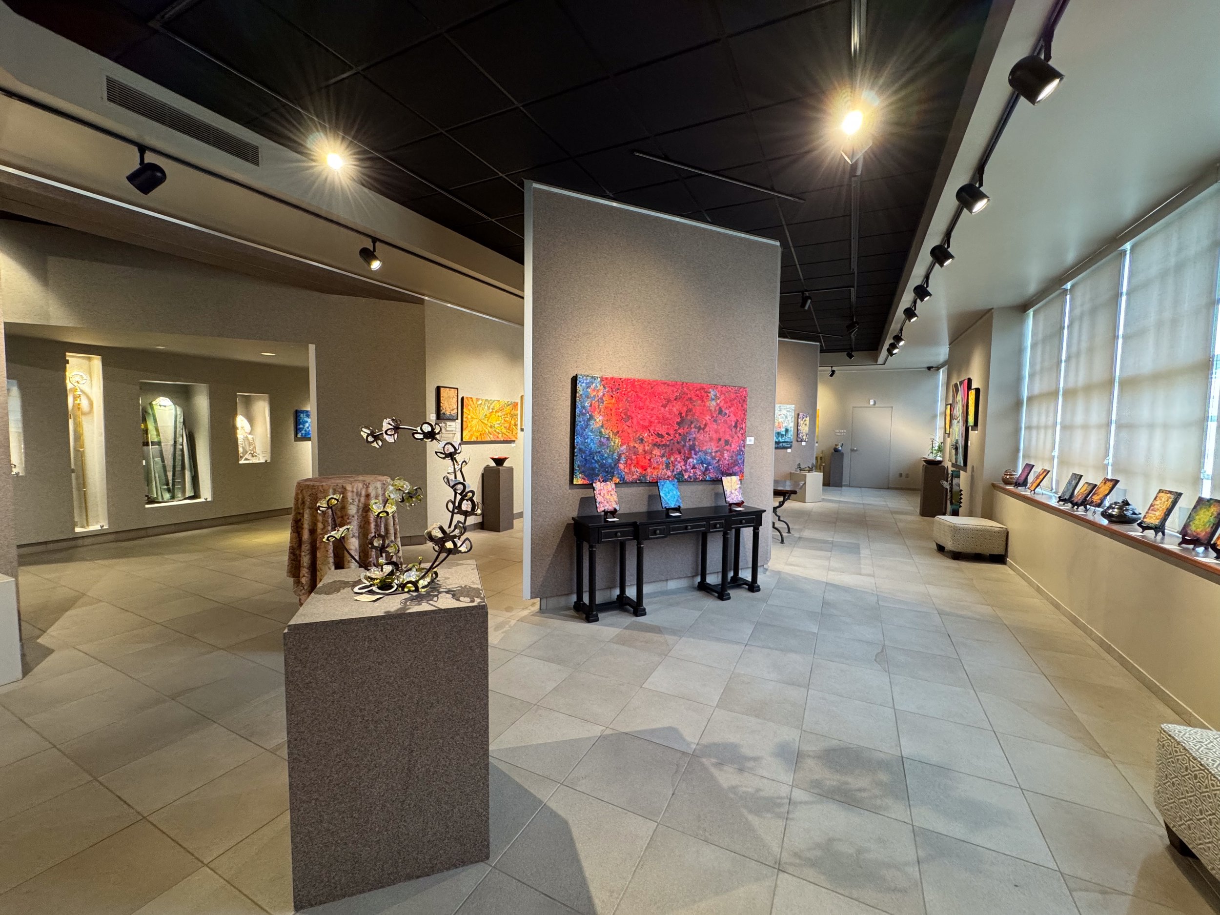 2026 Sunderland Art Gallery at the Cathedral Cultural Center, Omaha, Nebraska, USA, Abstract Art Exhibition, Artists: Eric Biehl, Brandon Rial & Neal Hoesing
