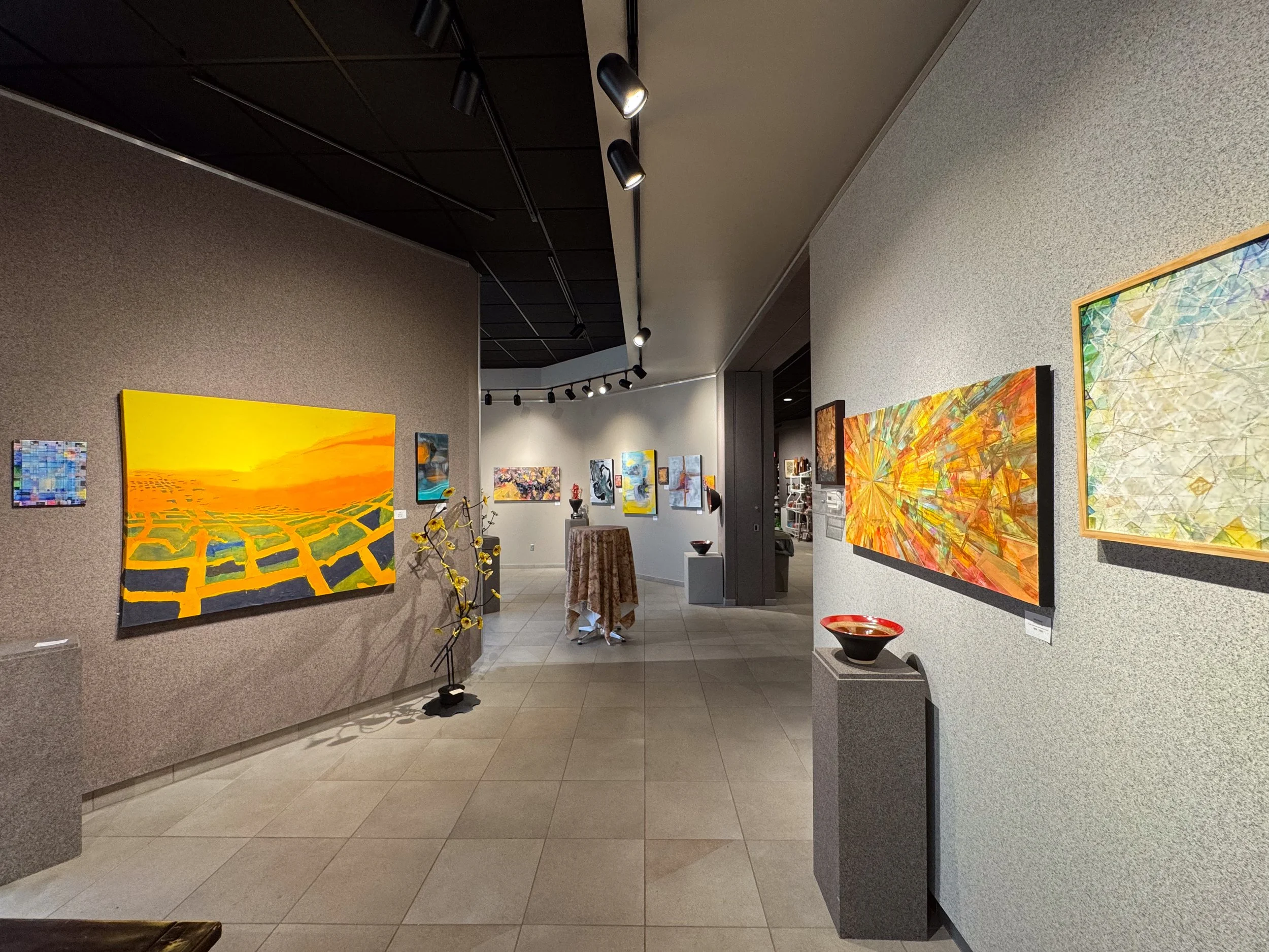 2026 Sunderland Art Gallery at the Cathedral Cultural Center, Omaha, Nebraska, USA, Abstract Art Exhibition, Artists: Eric Biehl, Brandon Rial & Neal Hoesing