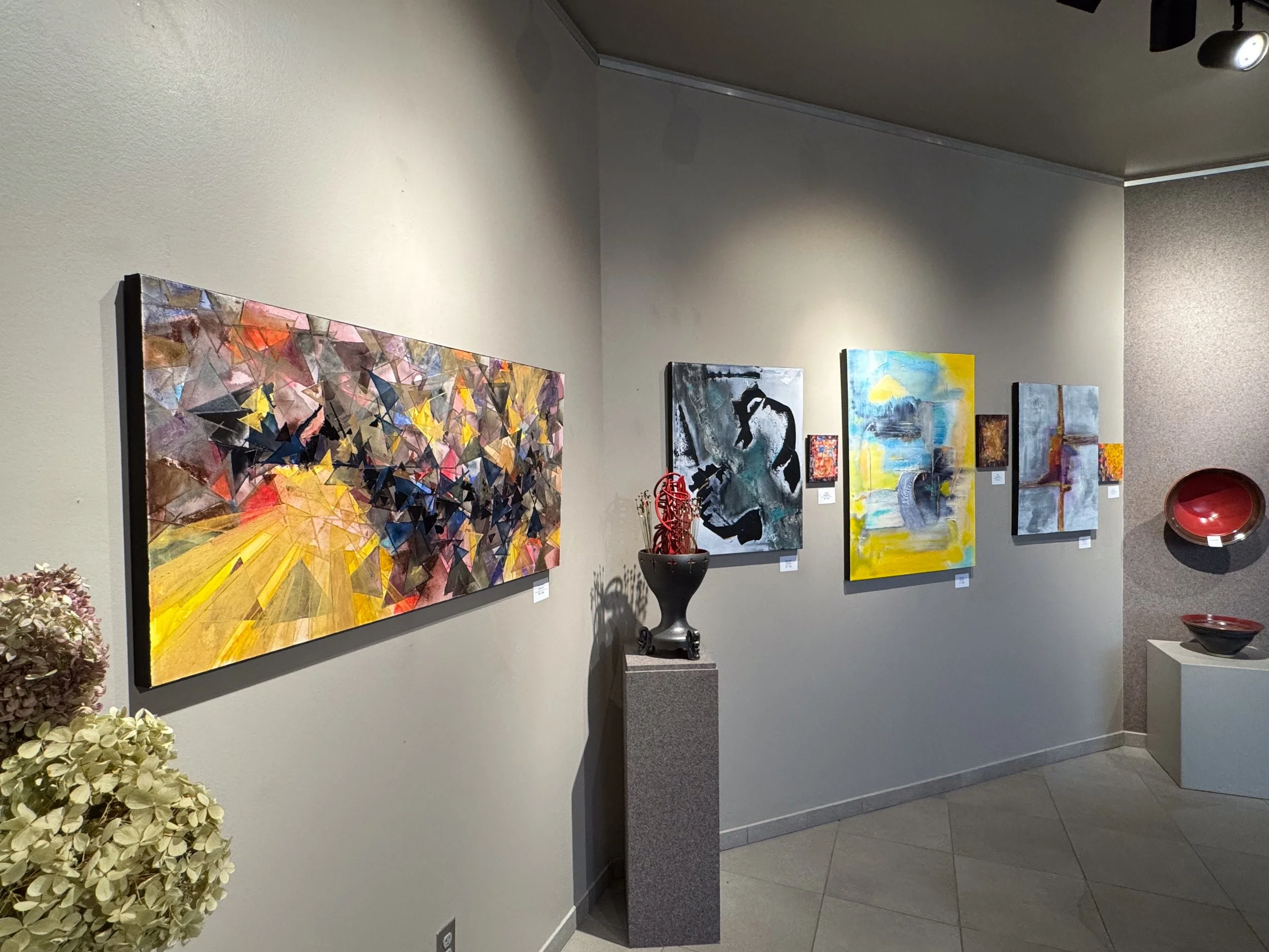 2026 Sunderland Art Gallery at the Cathedral Cultural Center, Omaha, Nebraska, USA, Abstract Art Exhibition, Artists: Eric Biehl, Brandon Rial & Neal Hoesing