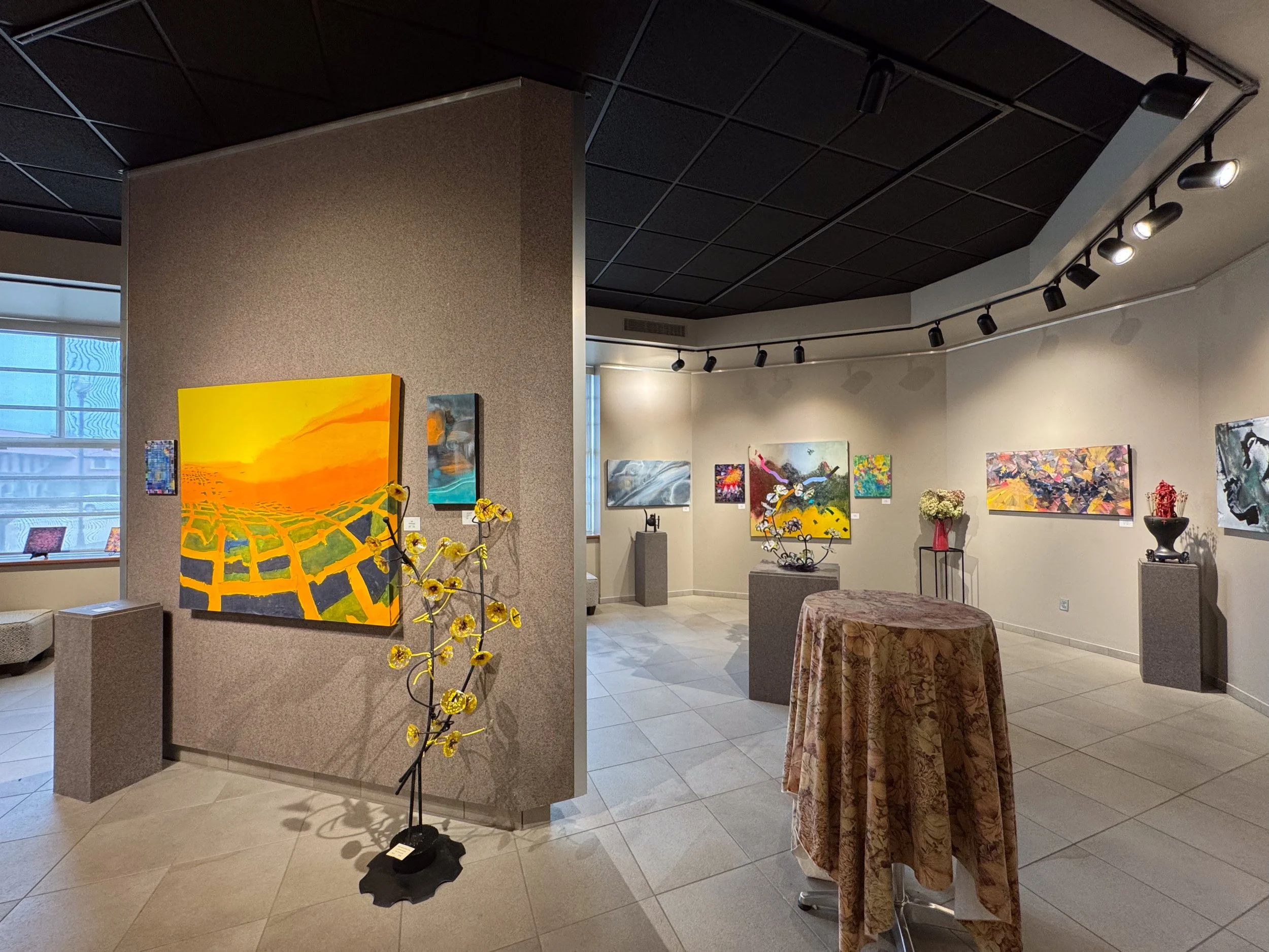 2026 Sunderland Art Gallery at the Cathedral Cultural Center, Omaha, Nebraska, USA, Abstract Art Exhibition, Artists: Eric Biehl, Brandon Rial & Neal Hoesing