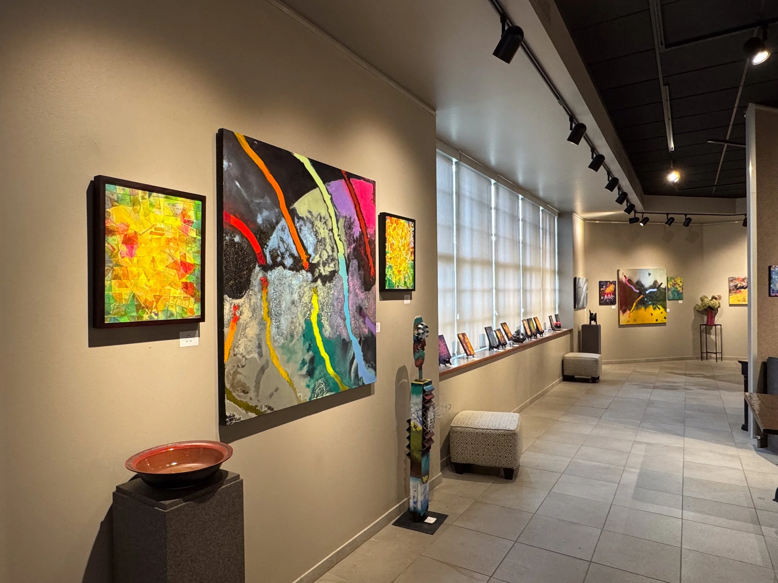 2026 Sunderland Art Gallery at the Cathedral Cultural Center, Omaha, Nebraska, USA, Abstract Art Exhibition, Artists: Eric Biehl, Brandon Rial & Neal Hoesing
