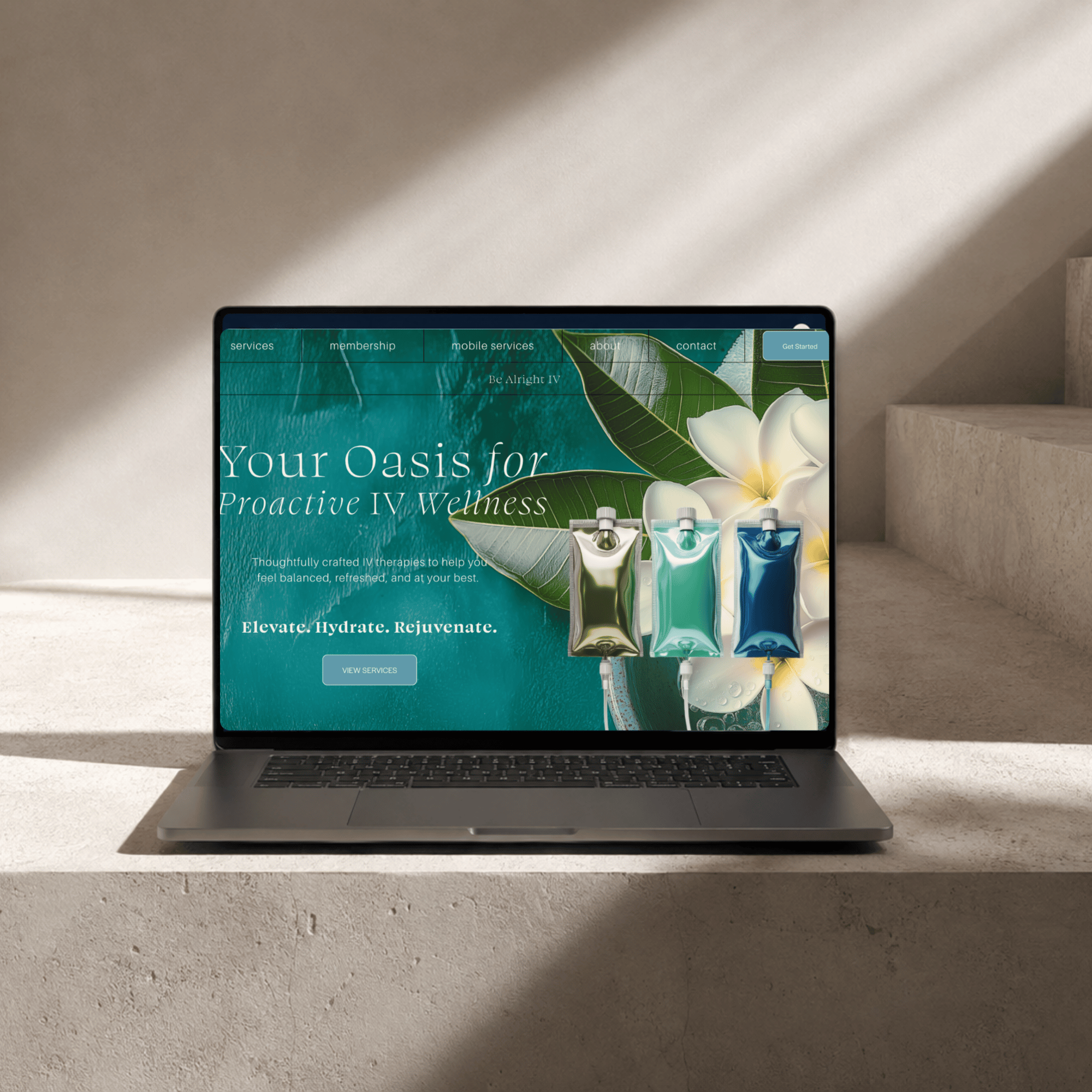 IV Therapy Website Design & Branding | Heather Hathaway