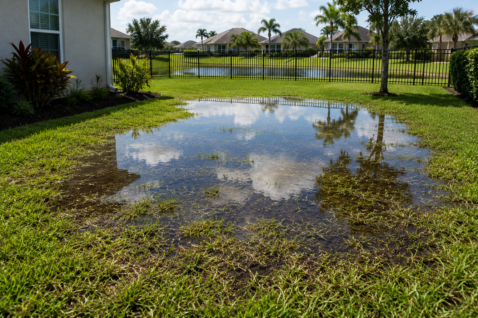 Standing Water in Your Yard: Causes and Solutions