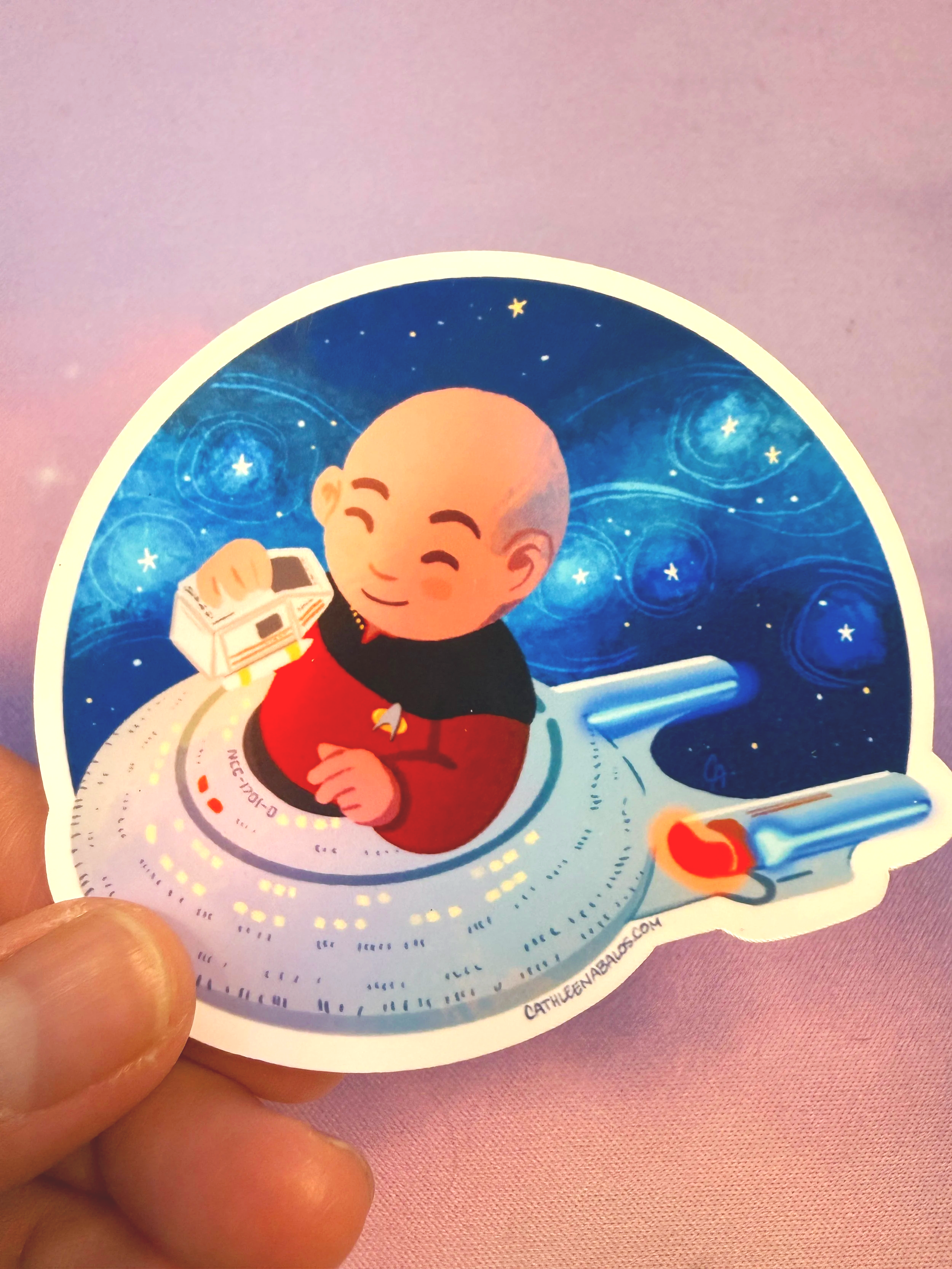 Enterprise Picard Big Sticker