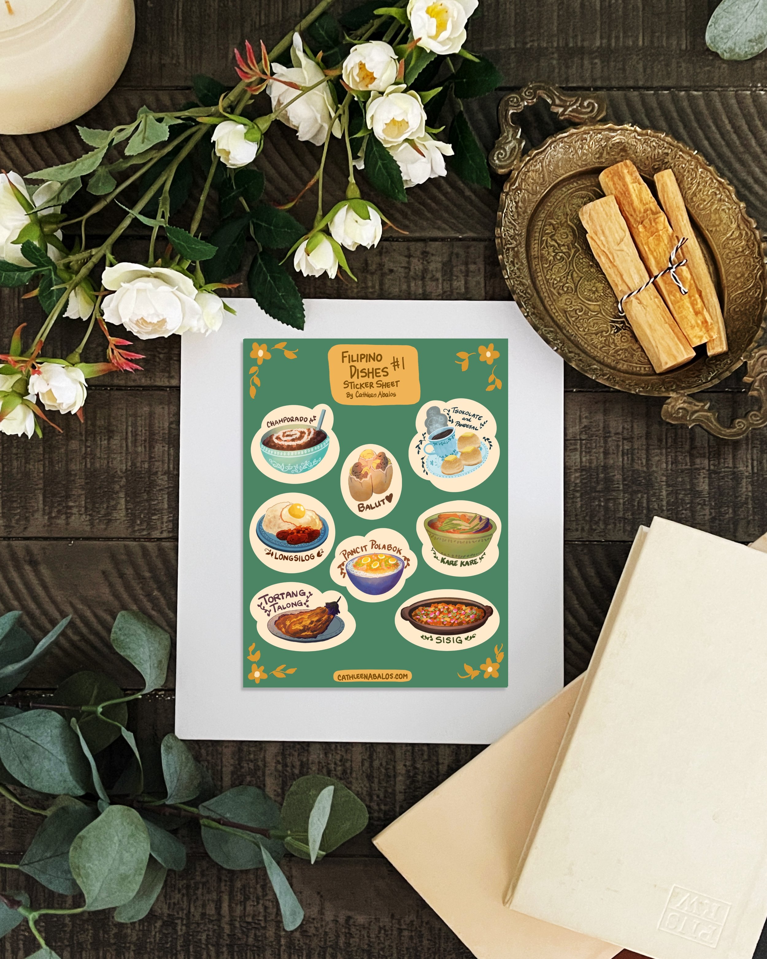 Filipino Dishes Sticker Sheets
