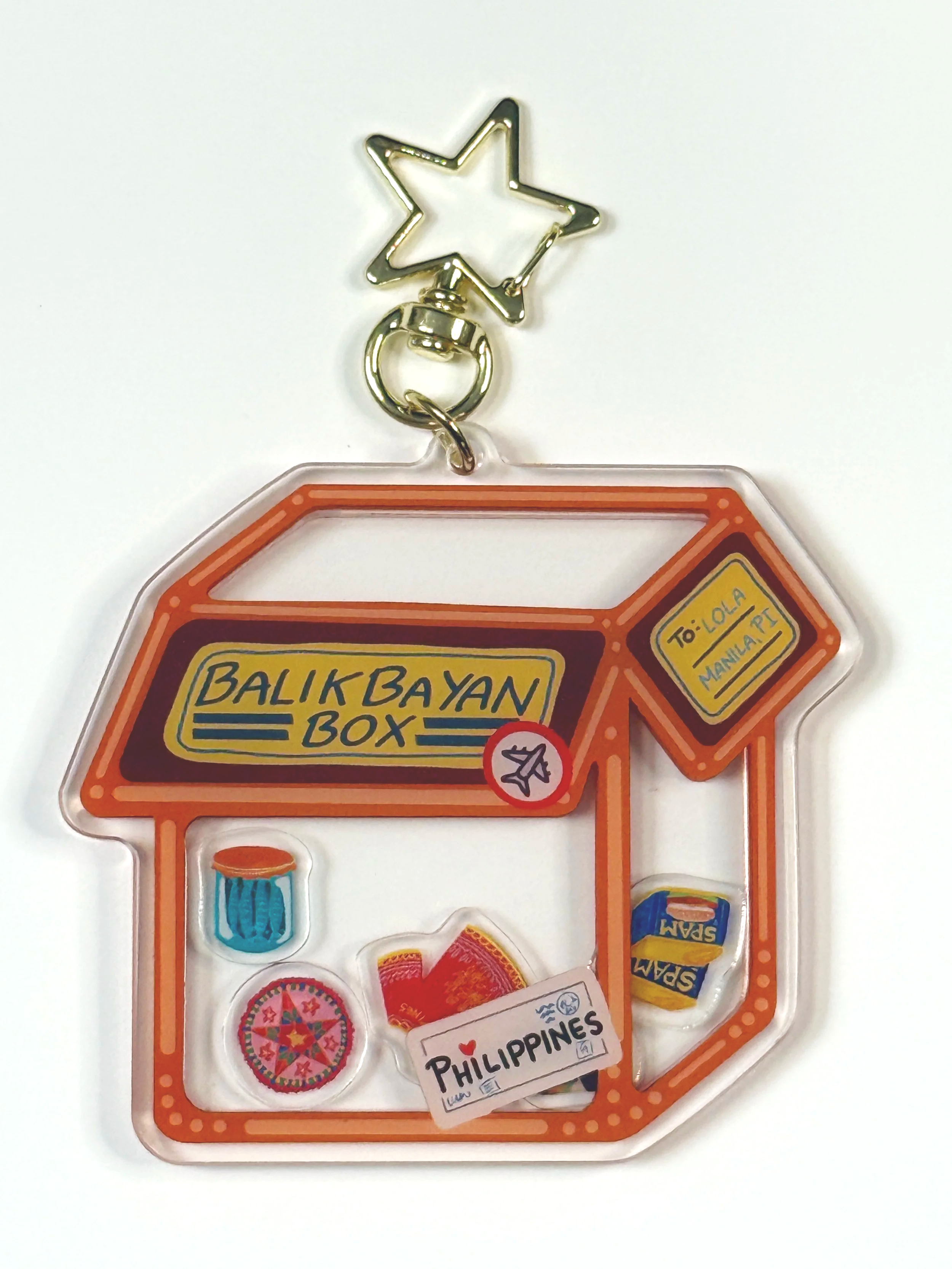 Balikbayan Box Shaker Keychain