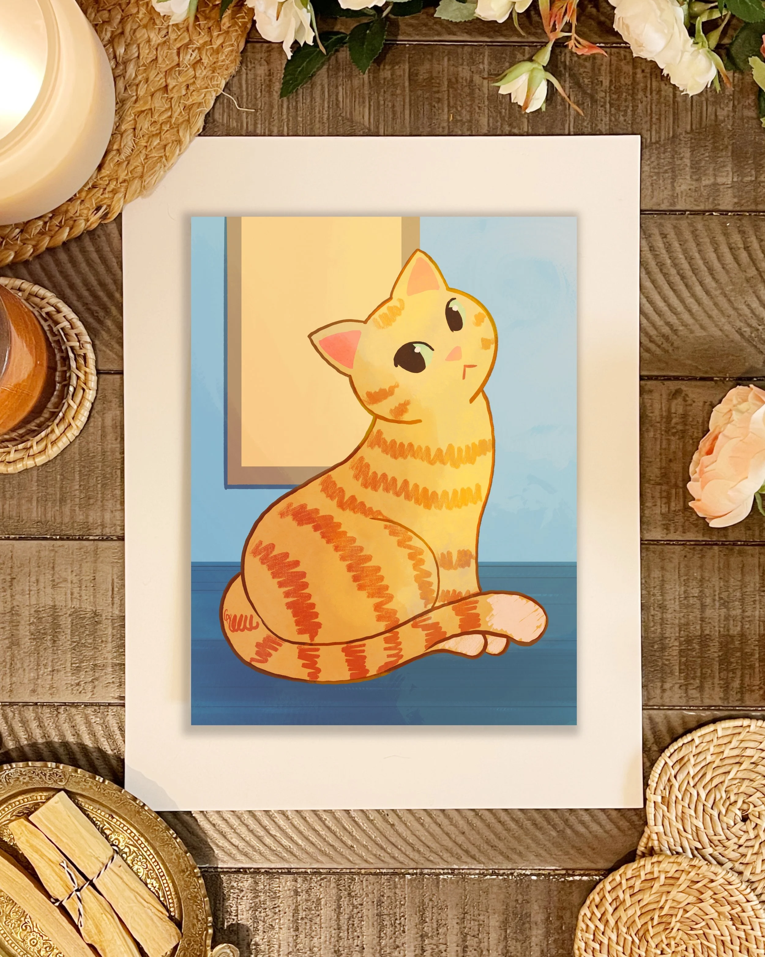Orange Tabby Cat Love
