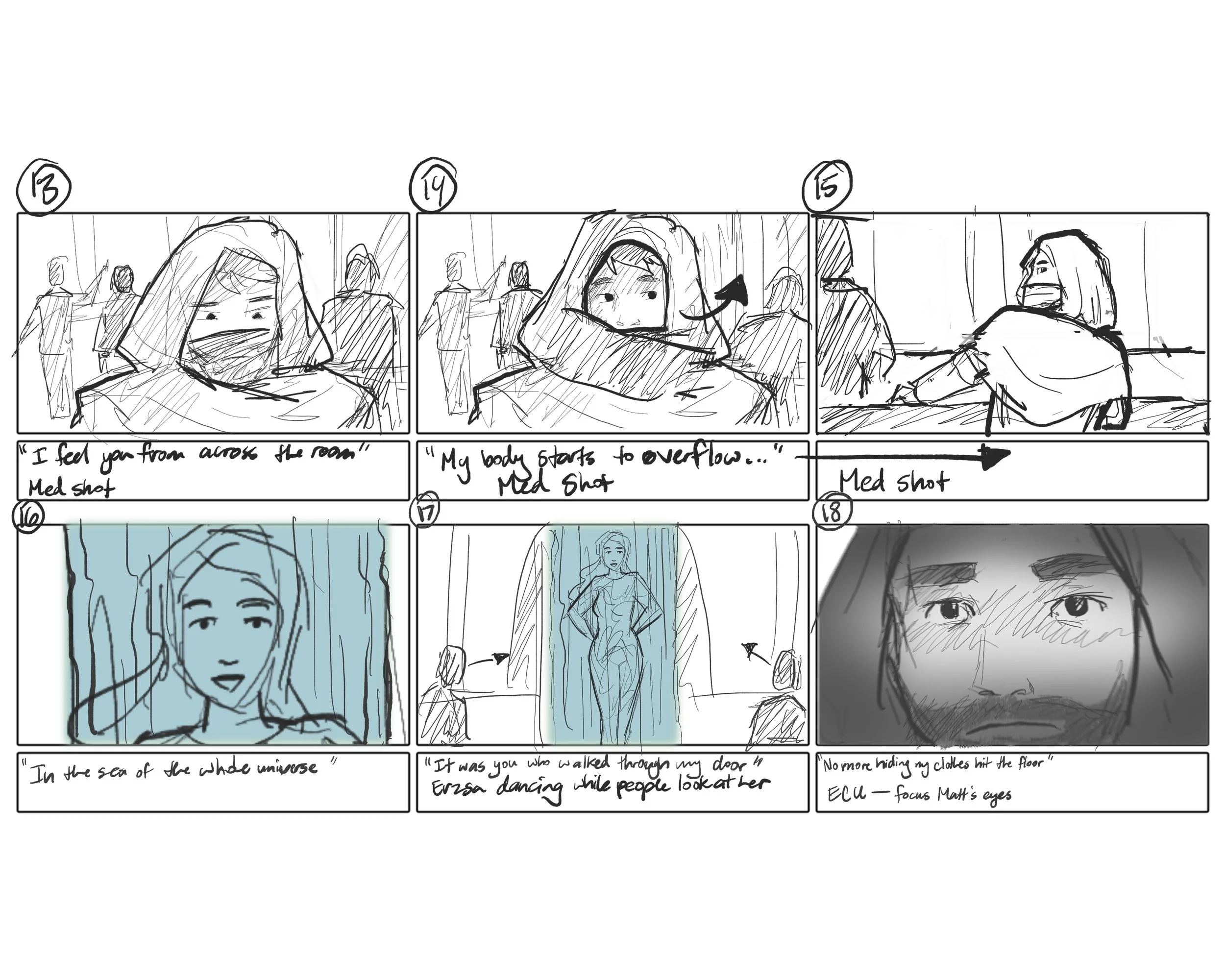Every Time I Look For You Storyboards 3