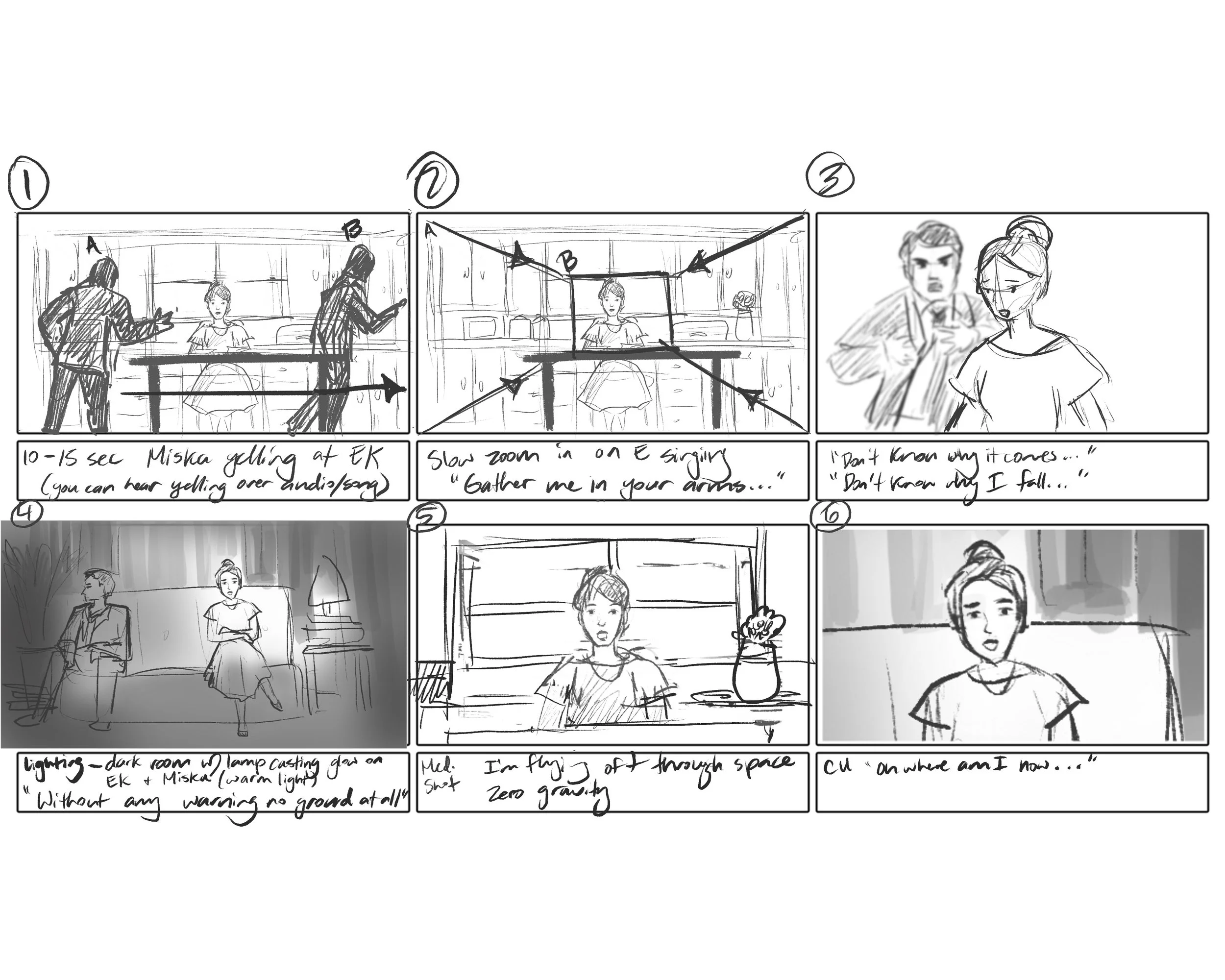 Zero Gravity Storyboards 1