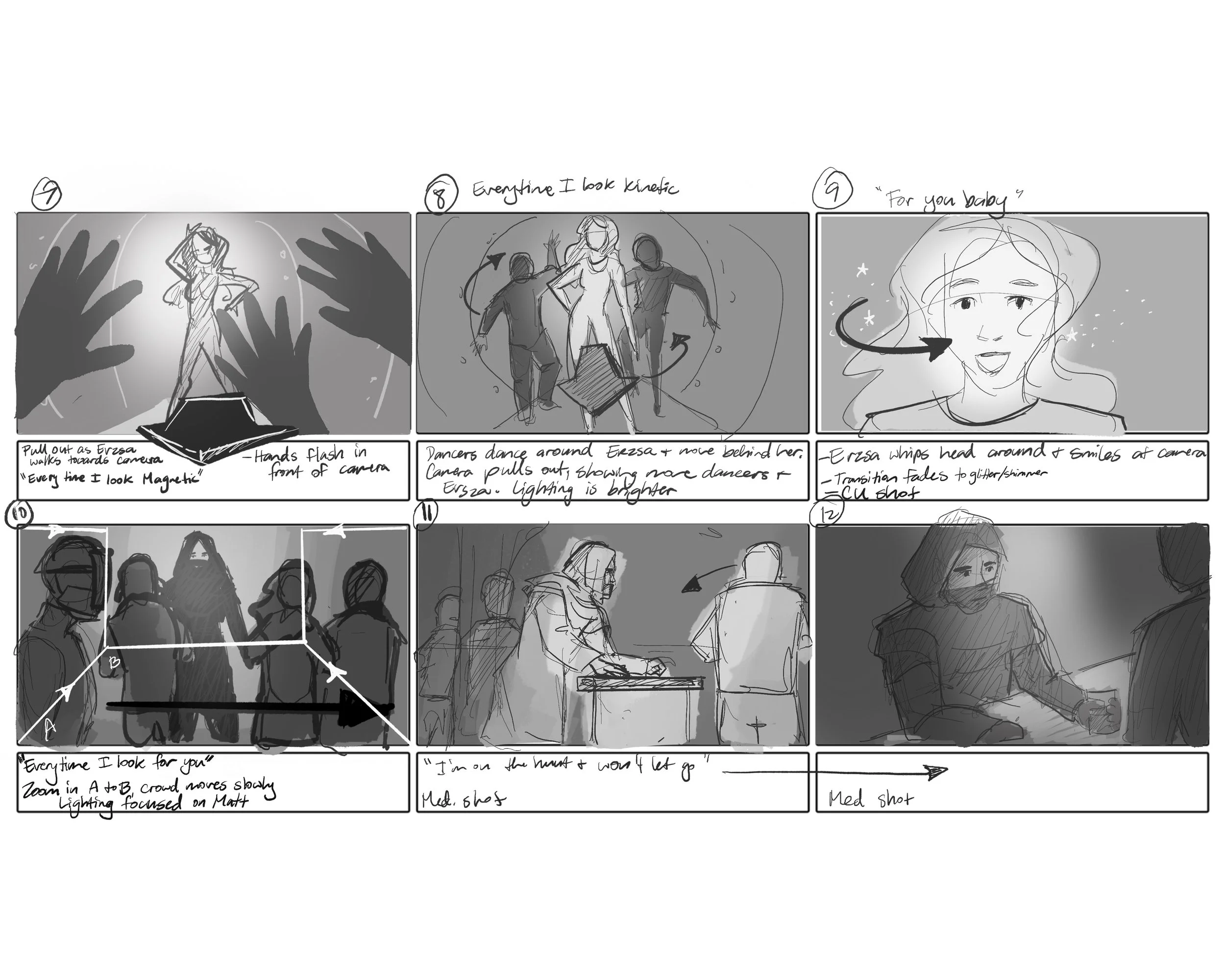 Every Time I Look For You Storyboards 2