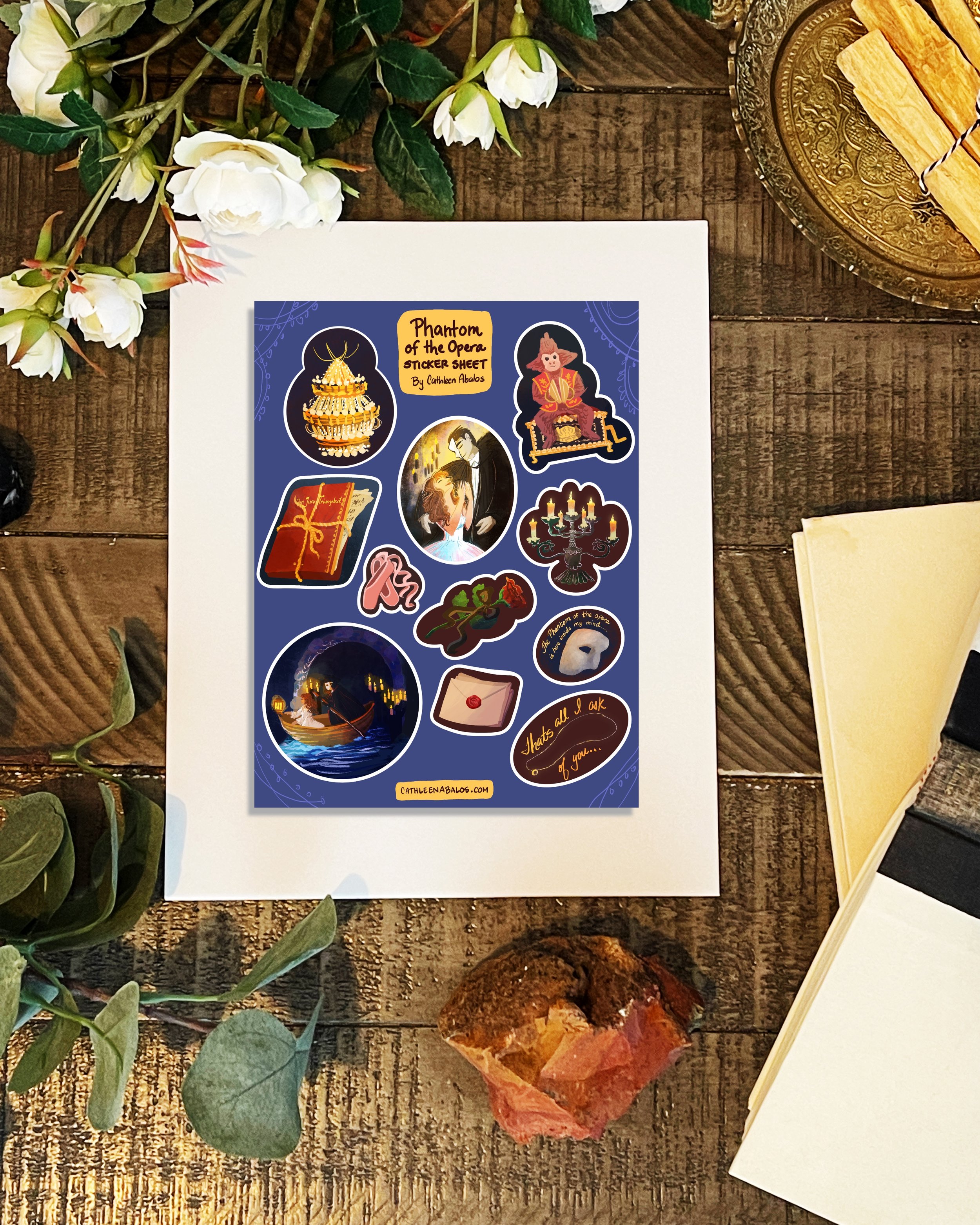 Phantom of the Opera Sticker Sheet