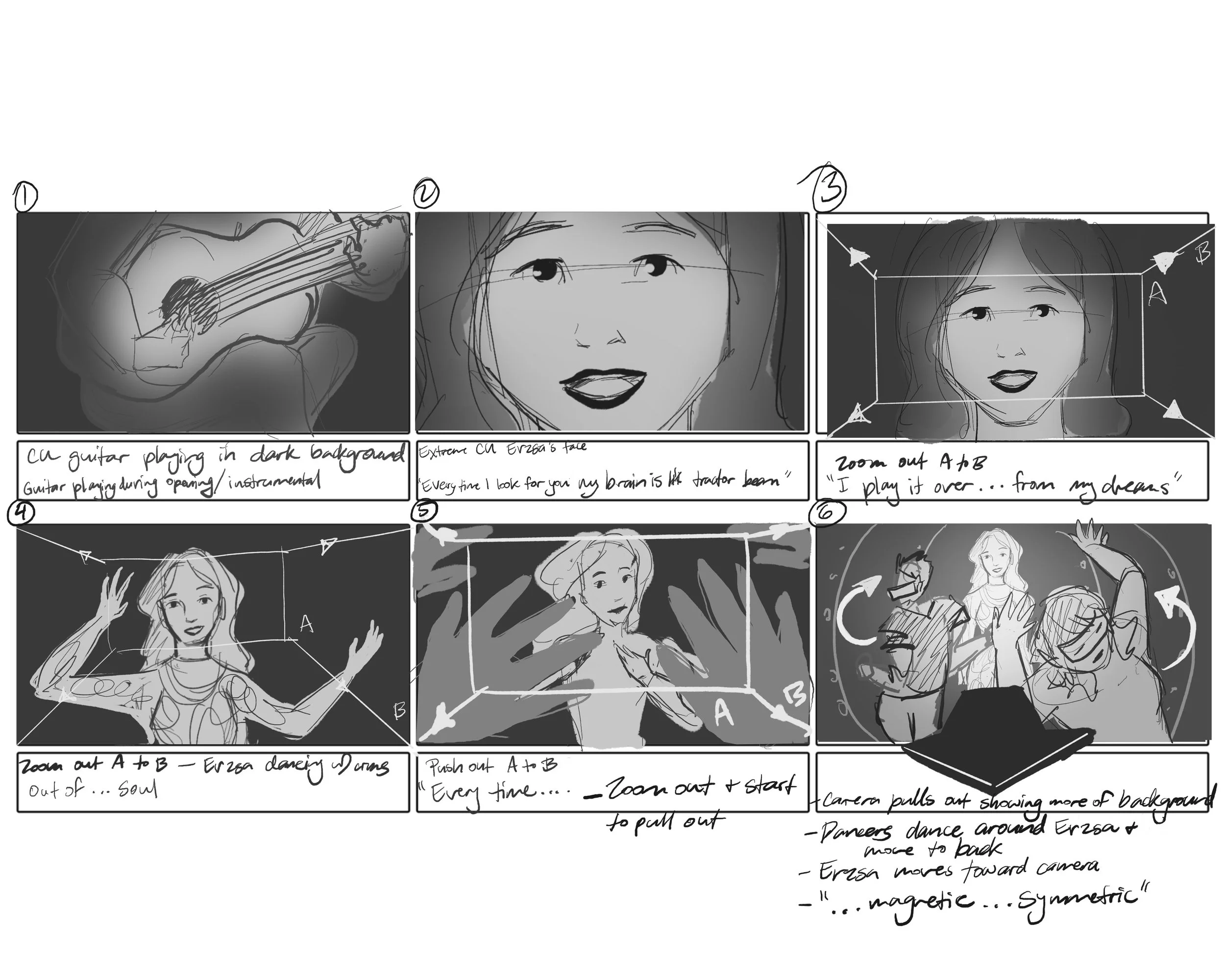 Every Time I Look For You Storyboards 1
