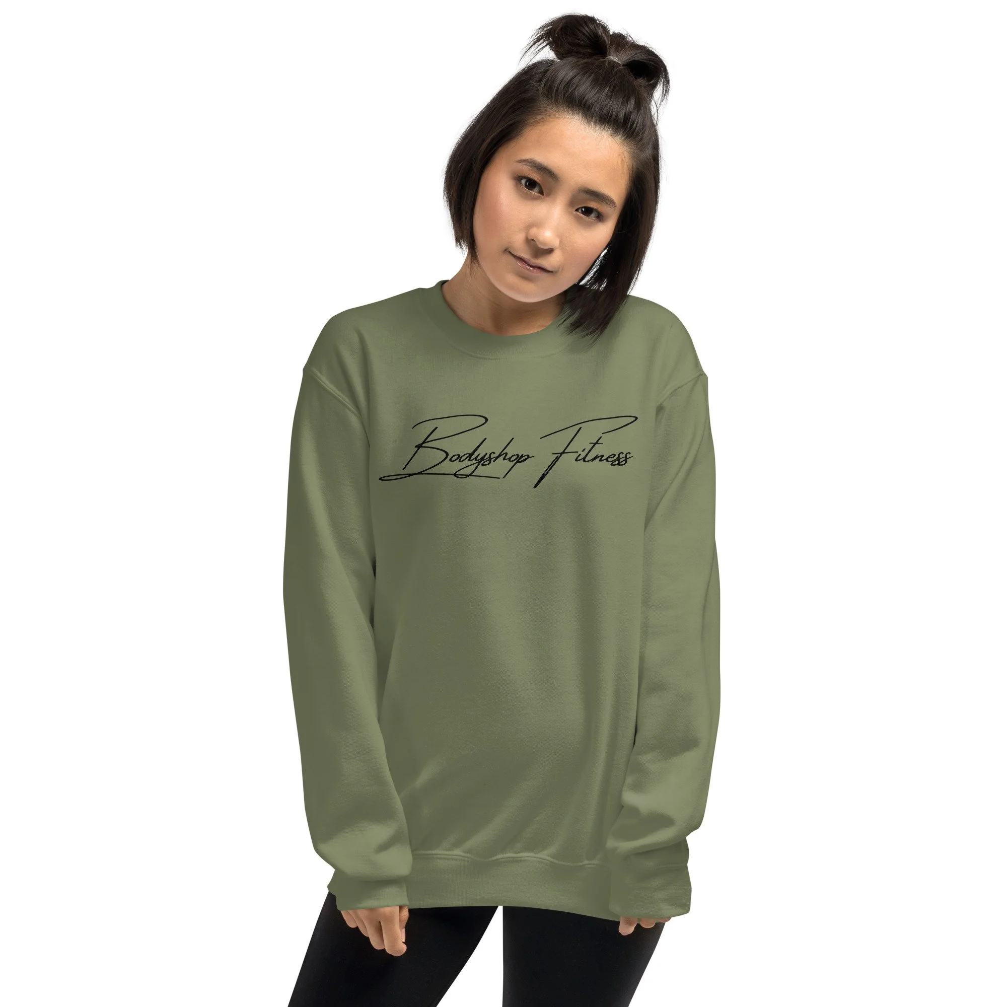 unisex-crew-neck-sweatshirt-military-green-front-65a017691a4ab.jpg