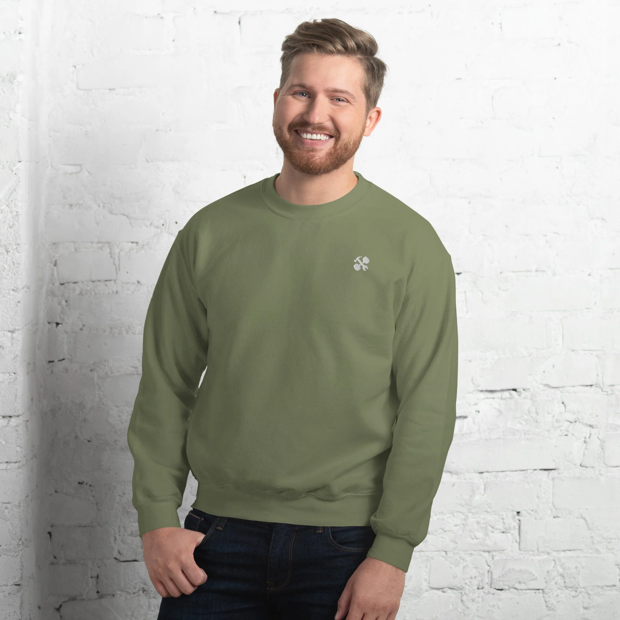 unisex-crew-neck-sweatshirt-military-green-front-65a13cd32bc5e.jpg