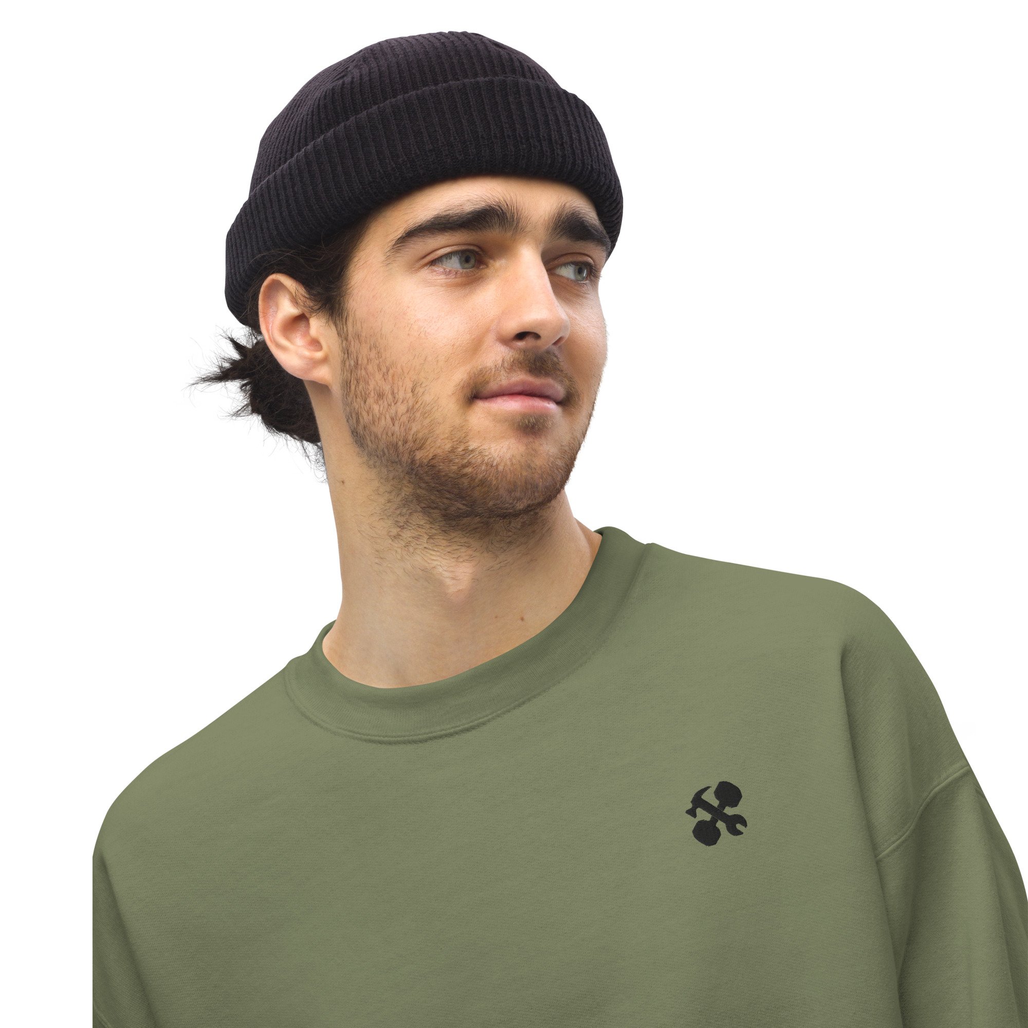 unisex-crew-neck-sweatshirt-military-green-front-65a13e1541553.jpg