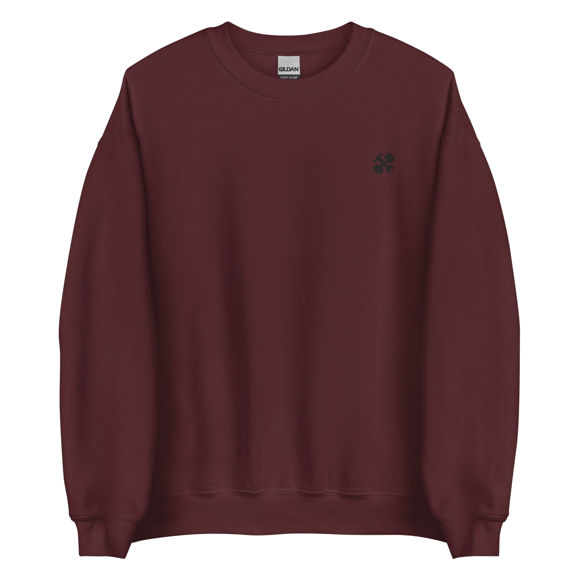 unisex-crew-neck-sweatshirt-maroon-front-65a13e1577134.jpg