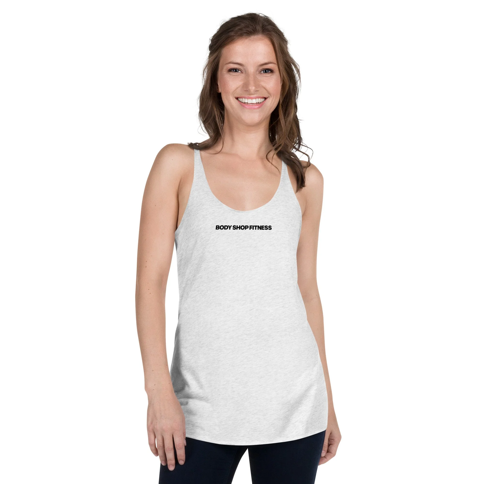 BSF Women's Racerback Tank Black Logo