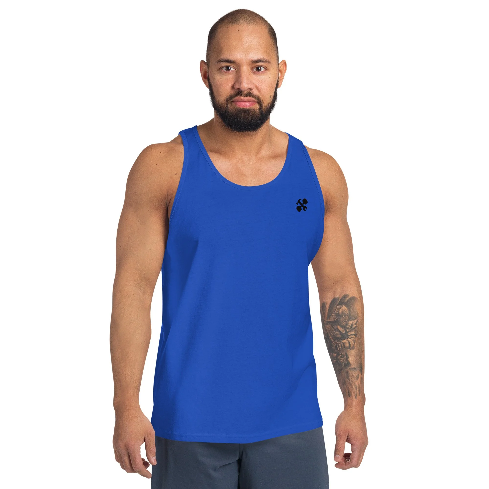 mens-staple-tank-top-true-royal-front-65a43a4f942d3.jpg