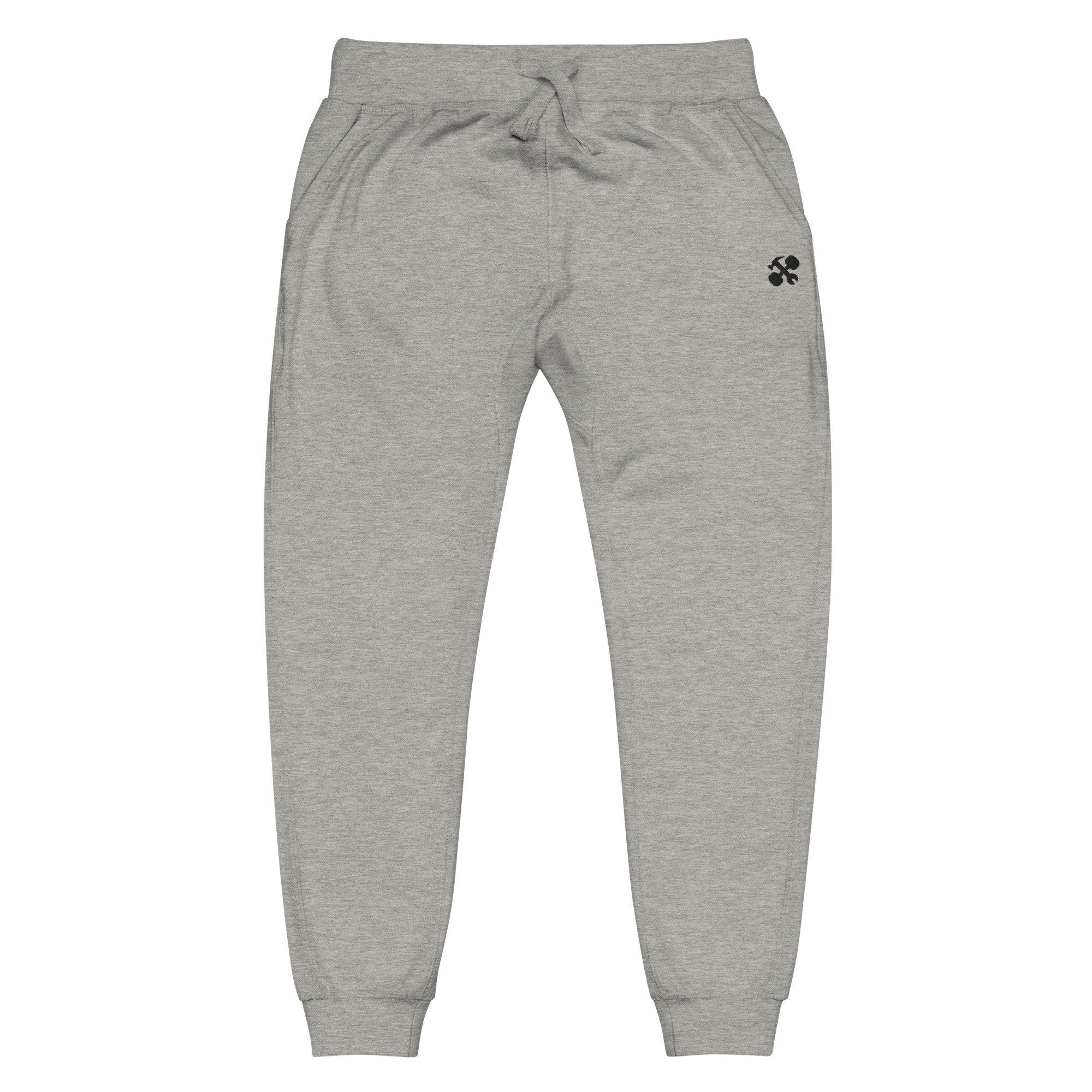 Embroidered BSF Fleece Sweatpants Black Logo