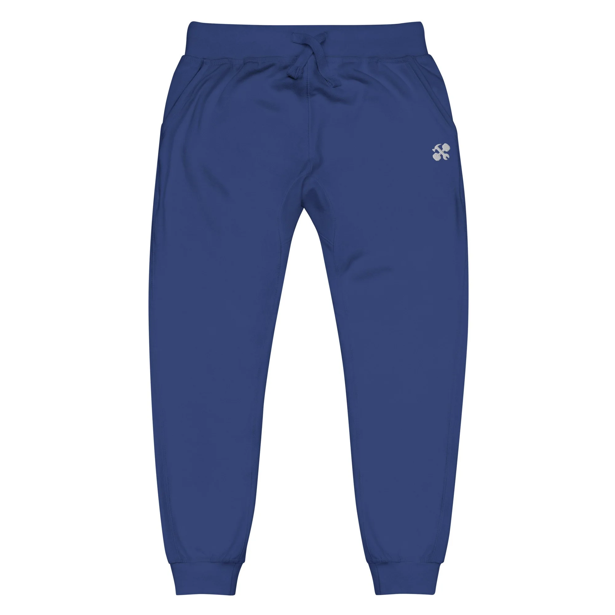 unisex-fleece-sweatpants-team-royal-front-65a899b3e8424.jpg