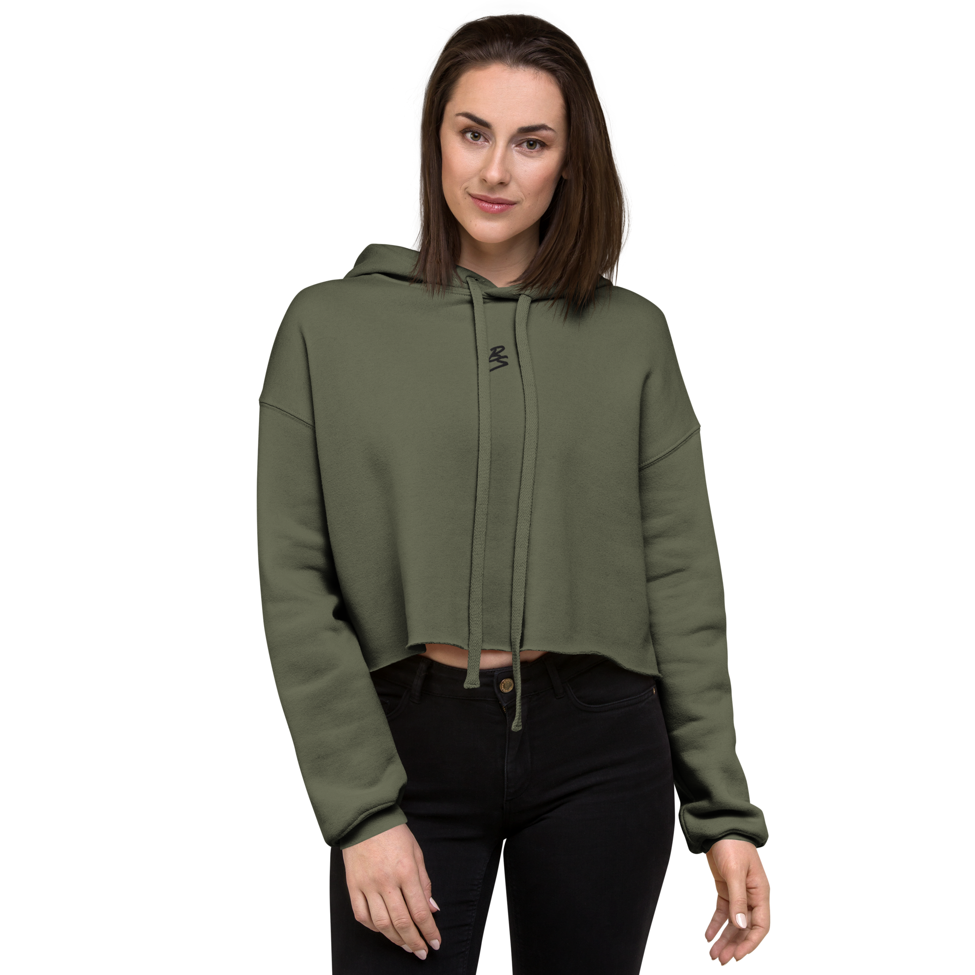 womens-cropped-hoodie-military-green-front-65b1342416a7b.png