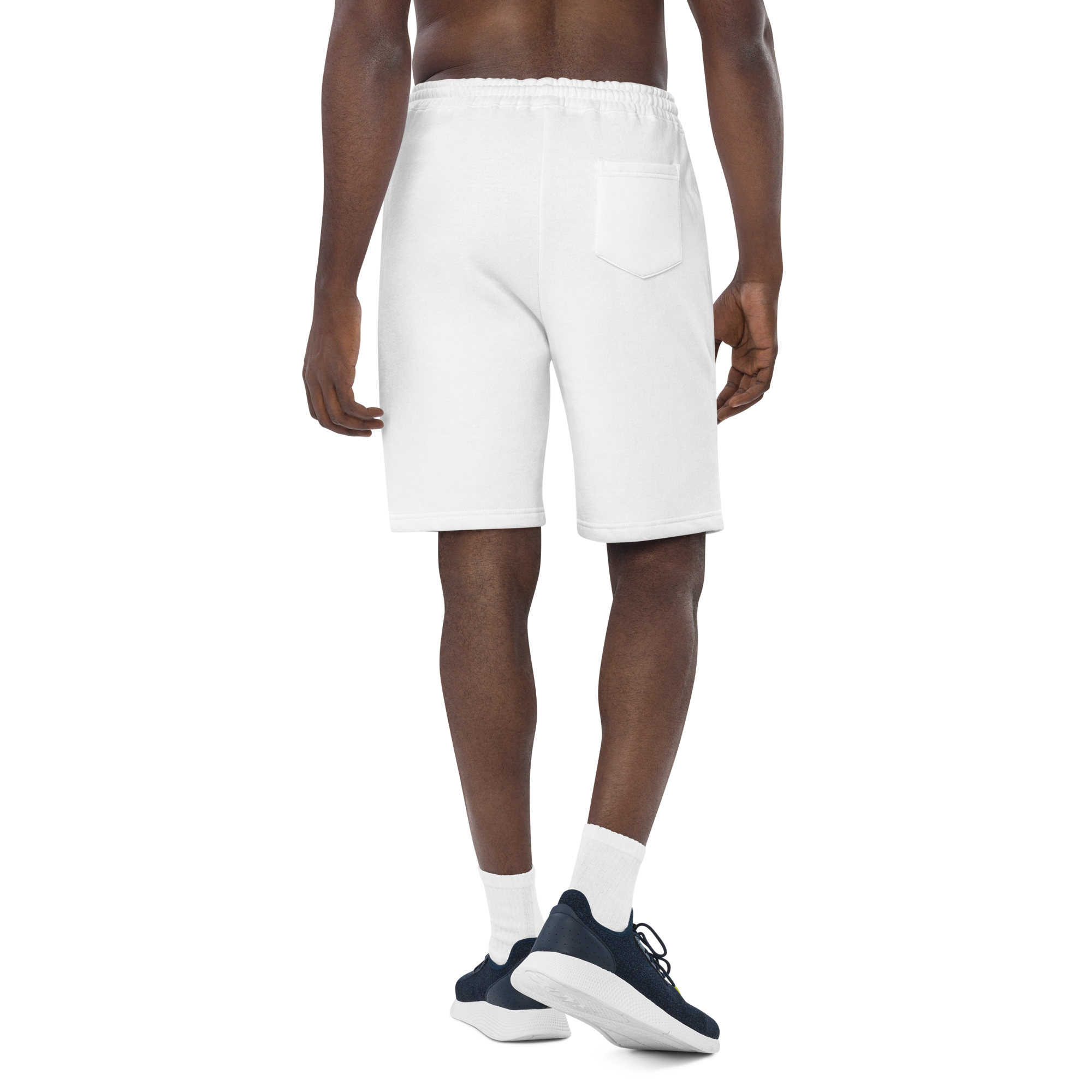 mens-fleece-shorts-white-back-65b8f84064af6.png