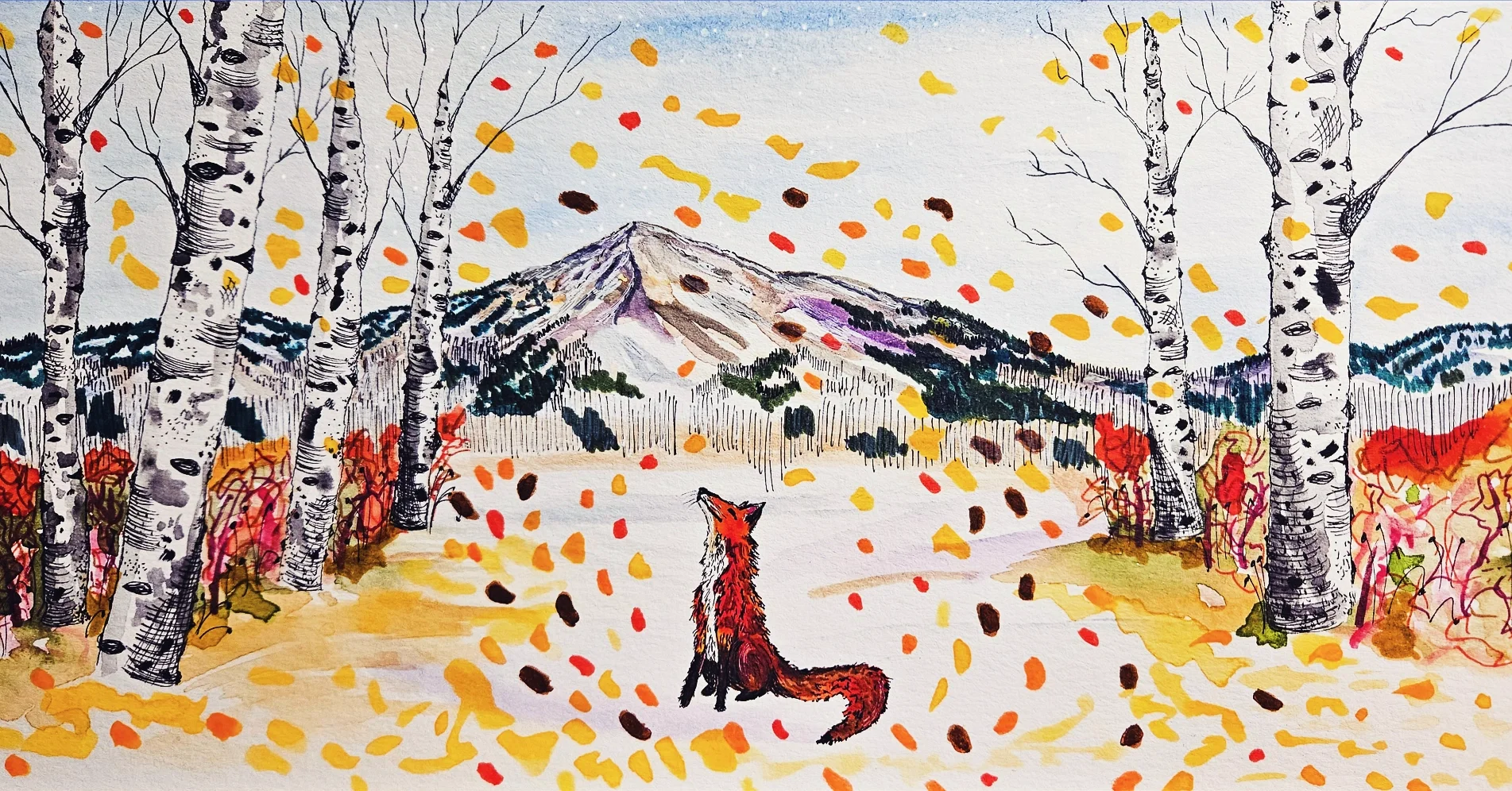 Done and Dusted,
Watercolor, marker, and pen
2024
Lisa DeLosso © all rights reserved