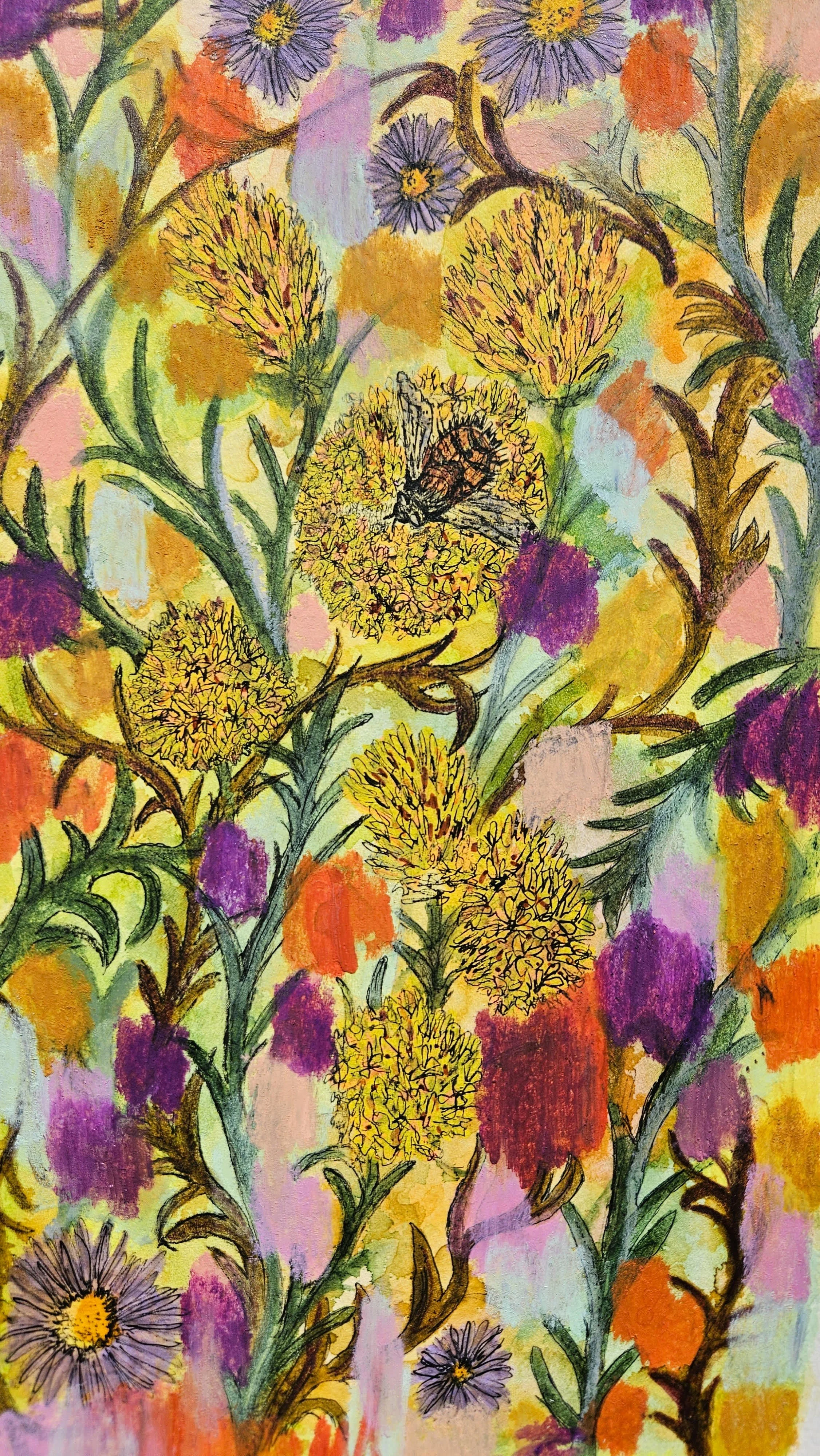 The Shoulder Seasons: Autumnal,
Watercolor, pen, gouache, acrylic marker, oil pastel, and wax crayon
2026
Lisa DeLosso © all rights reserved