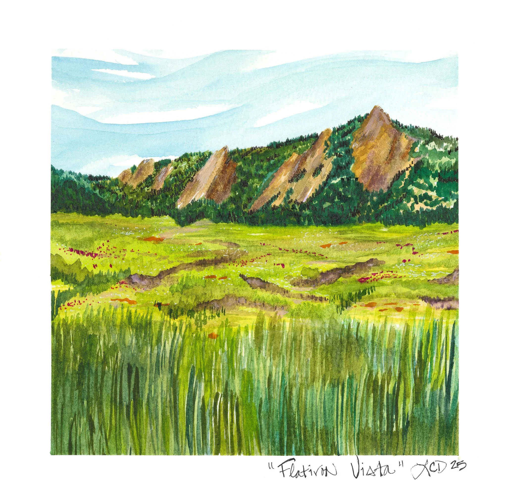 Flatiron Vista,
Watercolor, gouache, and pen
2025
Lisa DeLosso © all rights reserved