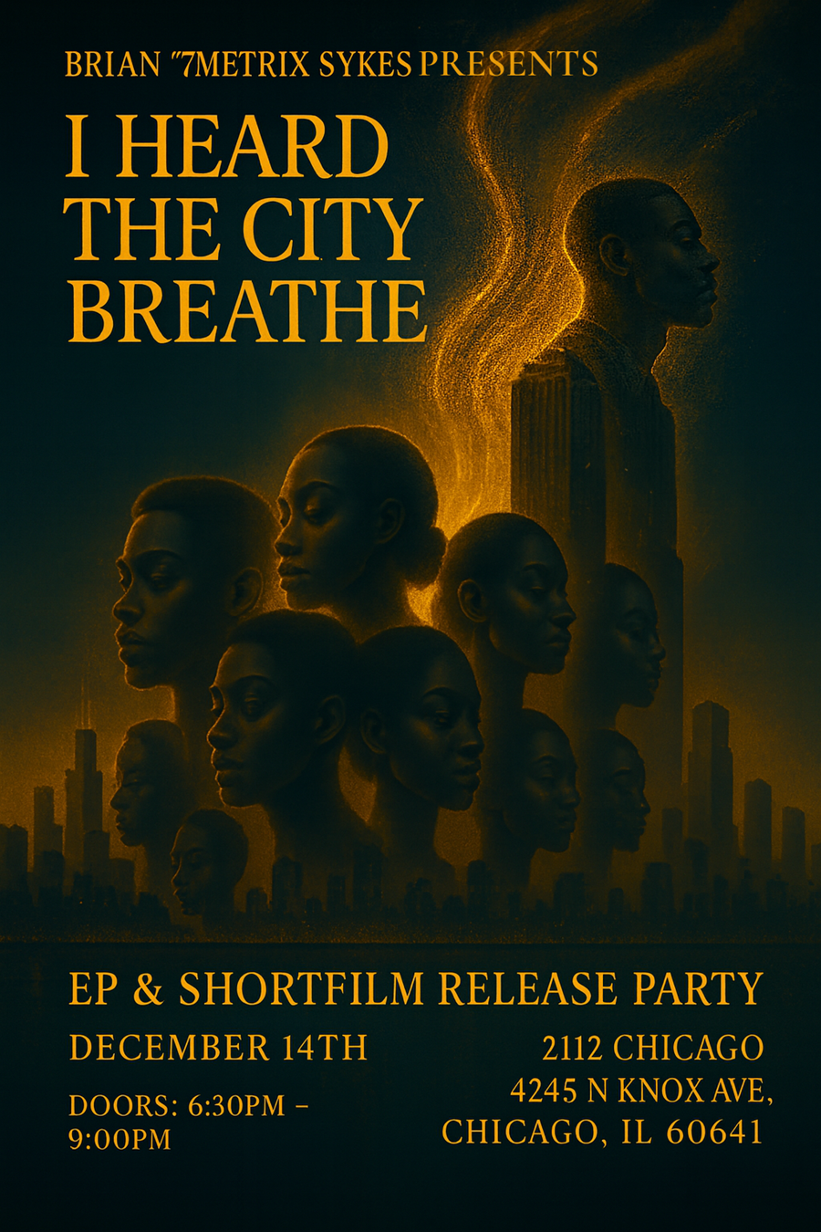 “I Heard The City Breathe” Release Party, 12/14/2025