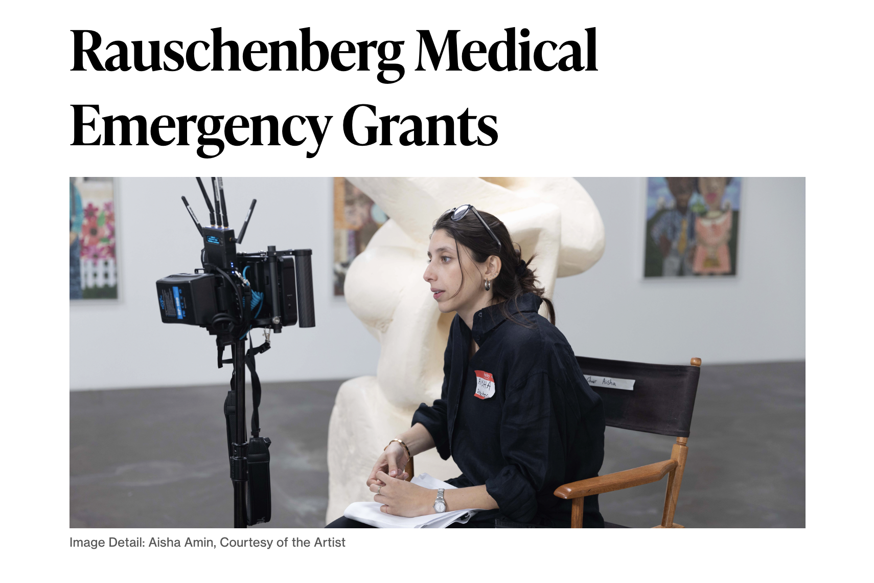 New York Foundation for the Arts - Rauschenberg Medical Emergency Grants (multi-cycle)