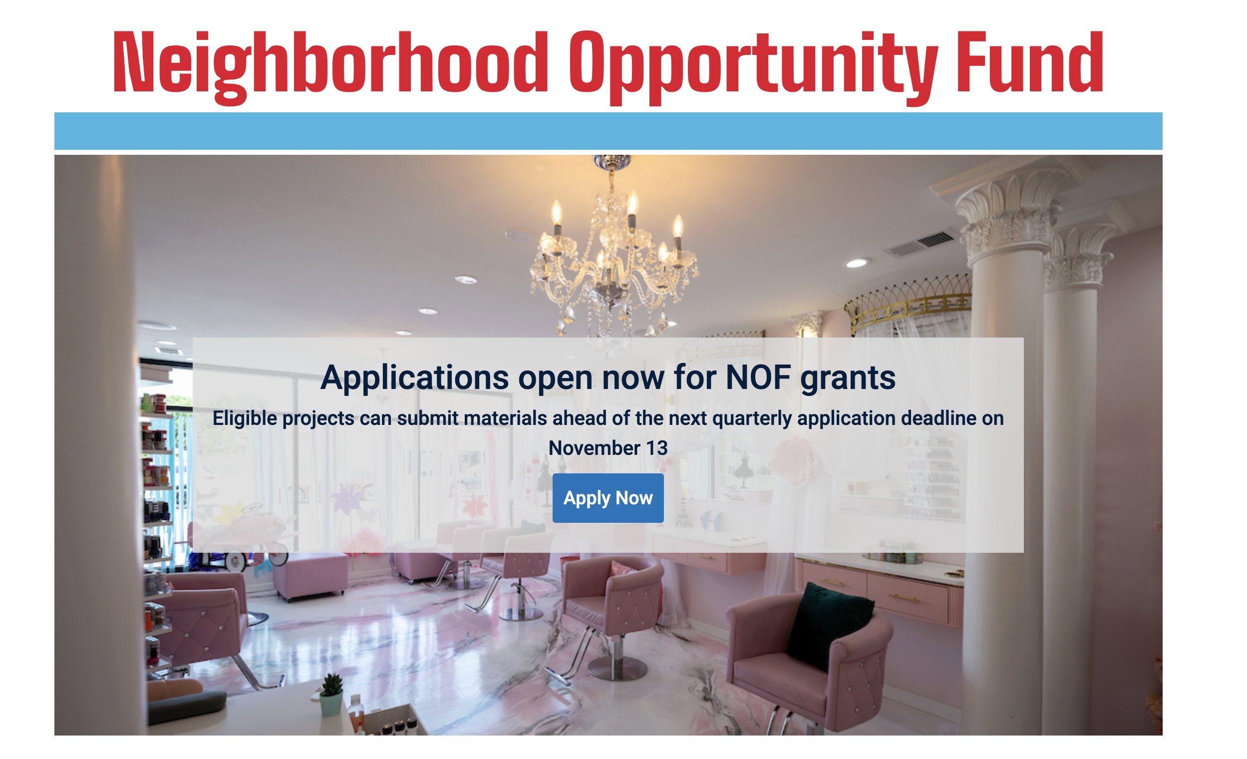 Chicago DPD - Neighborhood Opportunity Fund