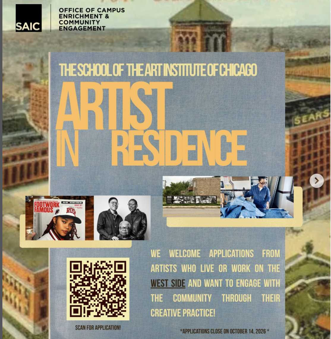 School of the Art Institute of Chicago (SAIC) - Artist In Residence, West Side