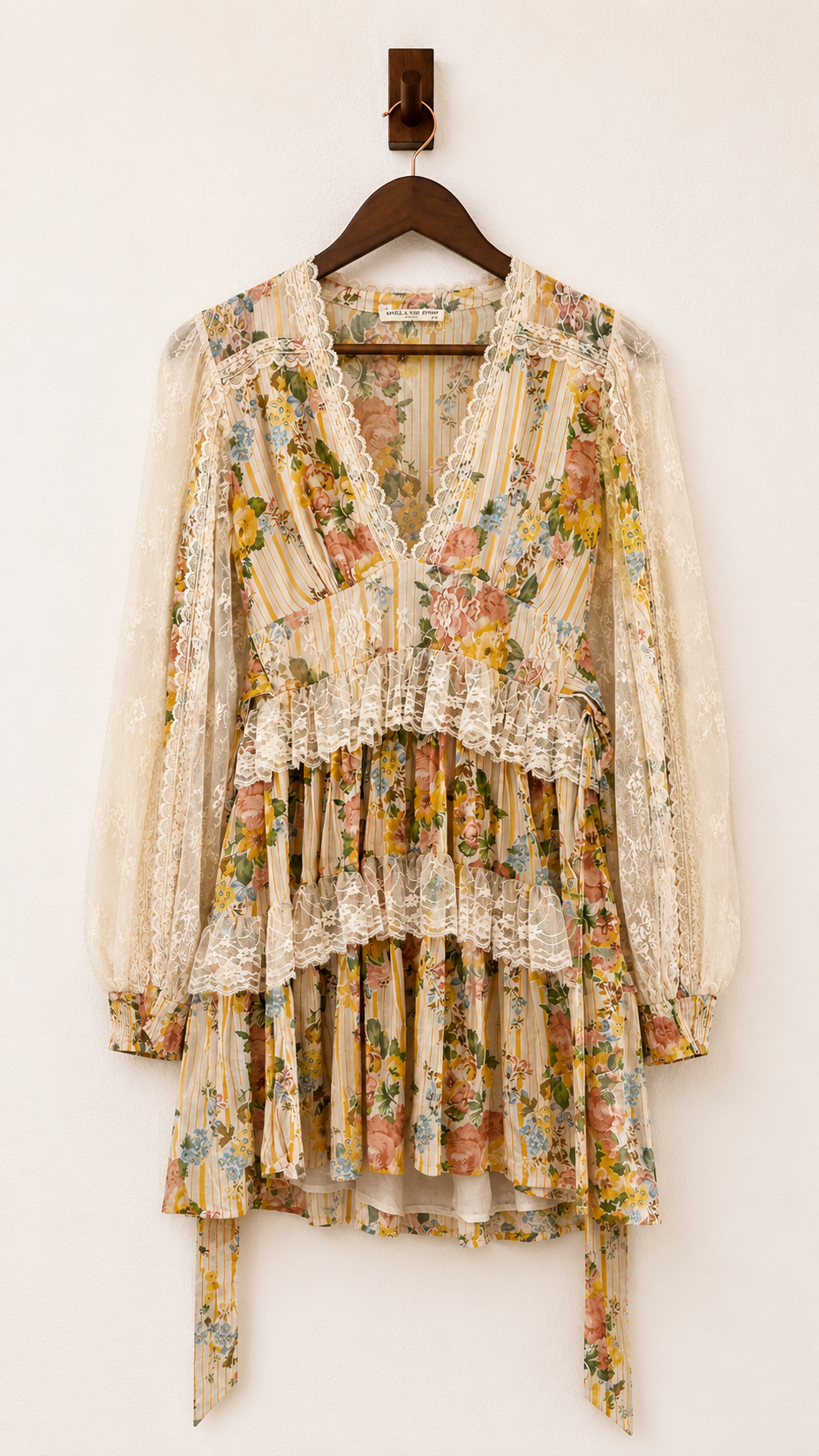 Spell And The Gypsy Collective Lisa Danielle Garden Rose Mini Dress Size - Excellent Condition - XXS
