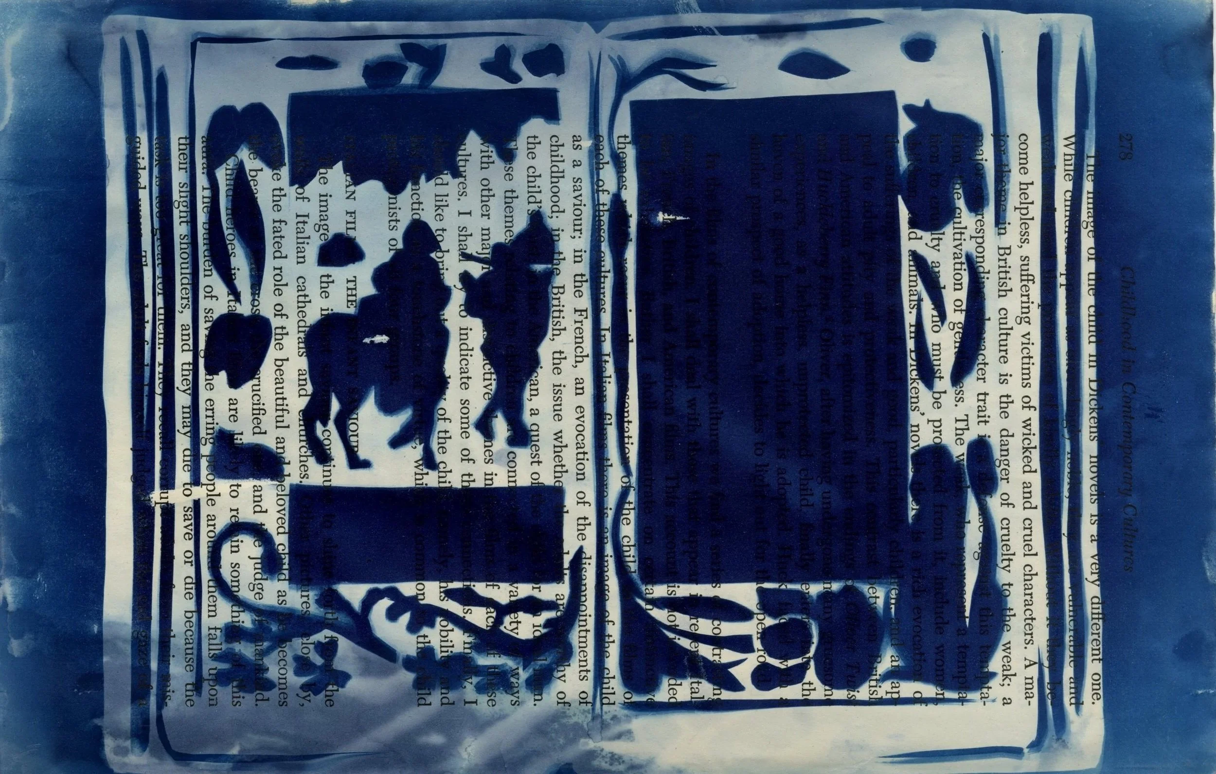 Biblical, Cyanotype on Book page, Red Jordanger 2026