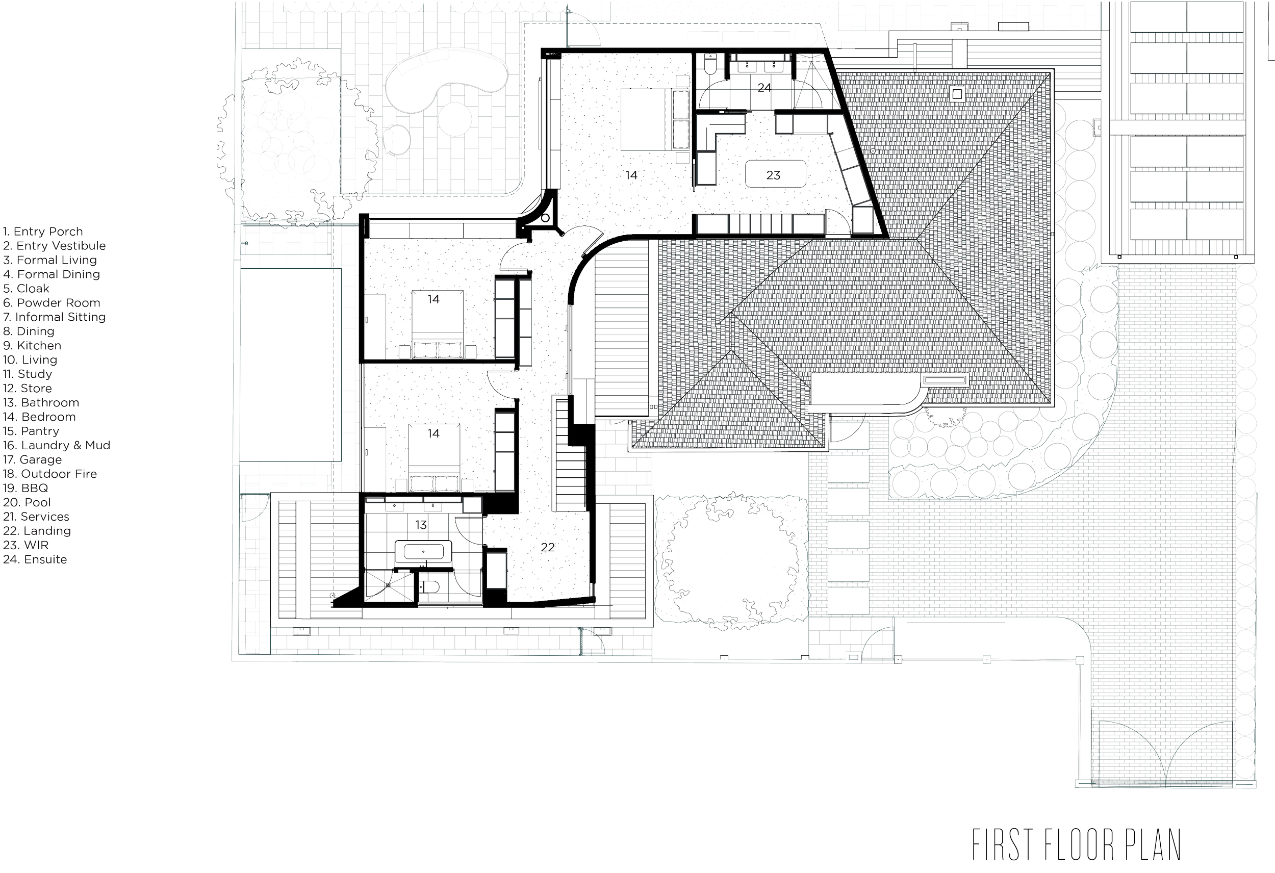 Lai Cheong Brown, Flow House, melbourne architecture floor plan, heritage, adaptive re-use