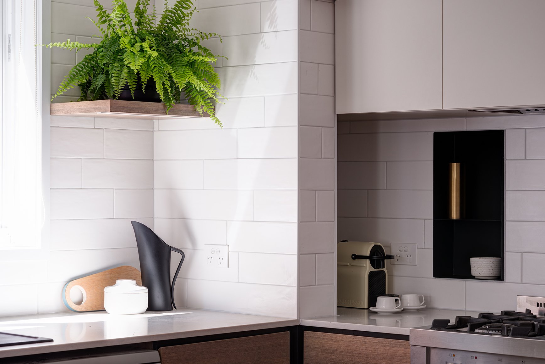 Flexible kitchen with custom joinery