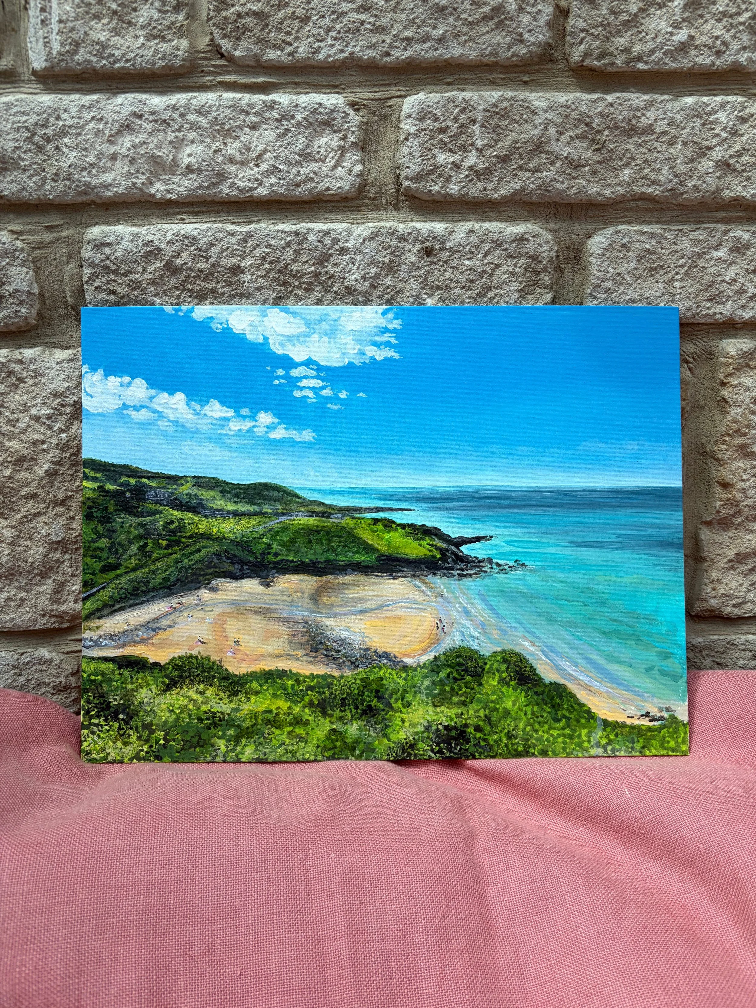 The Coast Unfolds Original Acrylic Painting