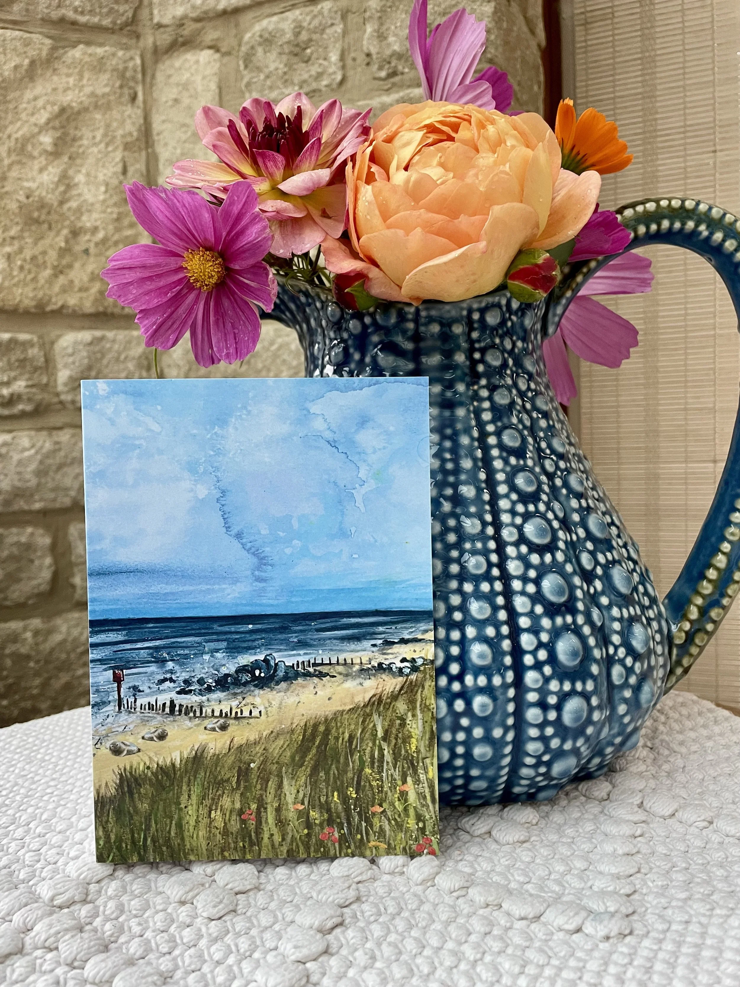 Sea, Sand and Seals Greeting Card